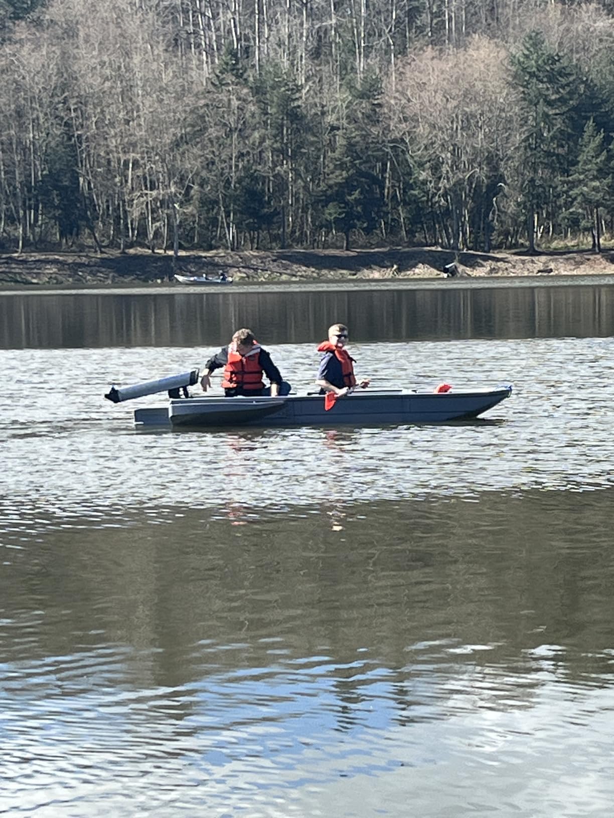 LXJIN Folding Jon Boat customer photo 2