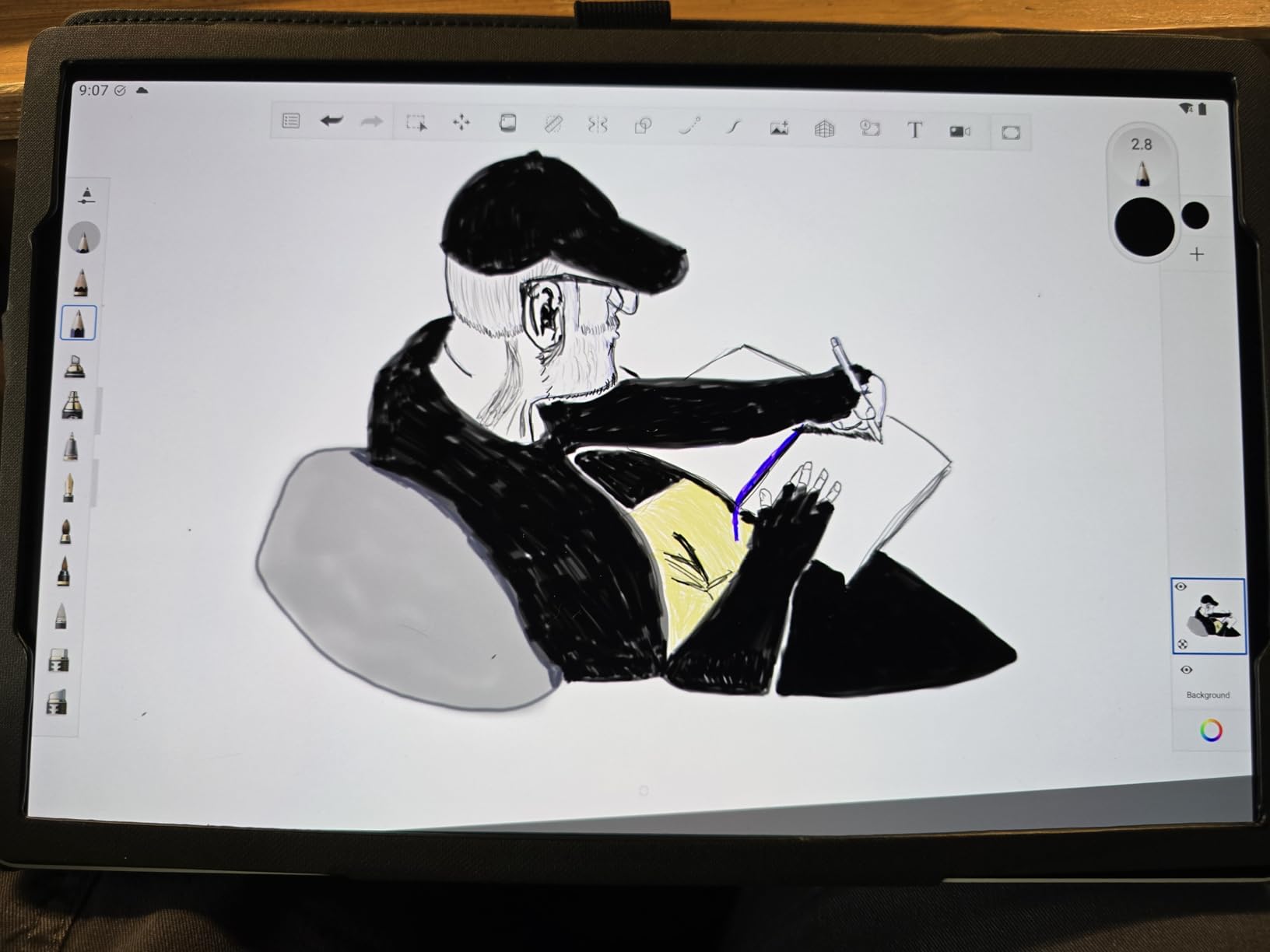 Wacom MovinkPad 11, Android Mobile Drawing Tablet, with Pro Pen 3 | No computer needed, 8GB RAM/128GB storage, anti-glare matte screen, All-In-One portable tablet with advanced pen precision customer photo 1