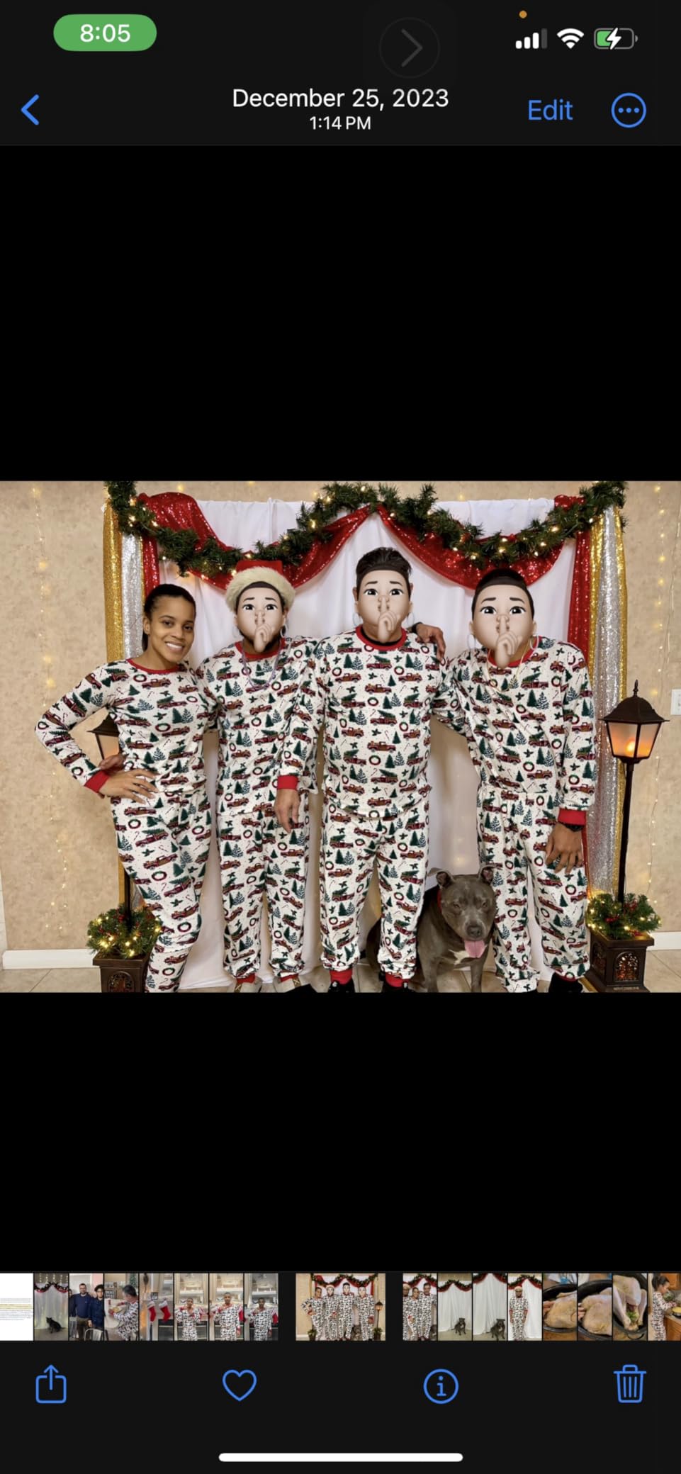 The Children's Place Family Matching Christmas Pajama Sets, Cotton customer photo 2