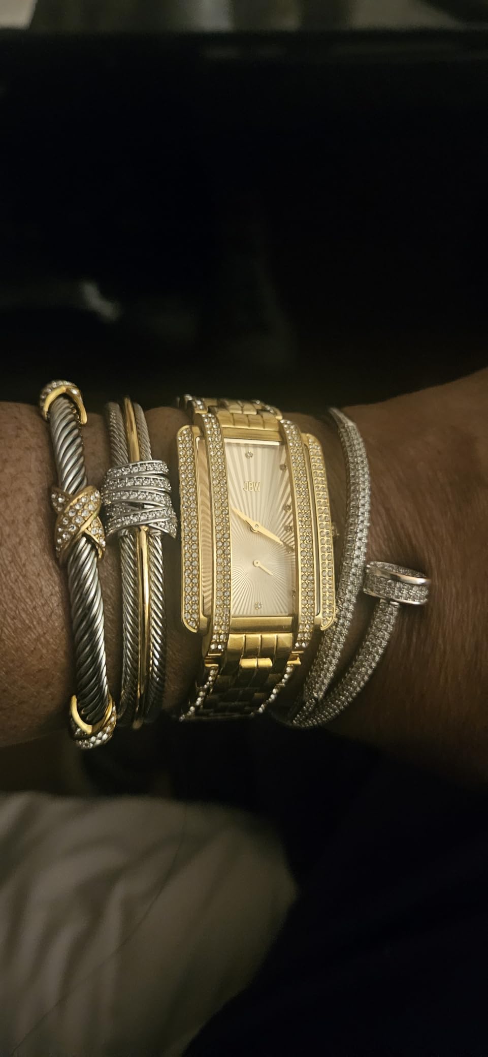 Gold And Silver Bracelets For Women With Braided Design Chic Gold Bangle Statement Bracelet Cuff Bracelets Fashion Jewelry customer photo 1