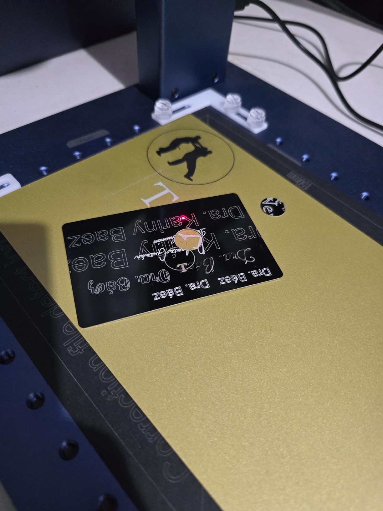 GWEIKE G2 Pro 30W Fiber Laser Engraver with 3D & Deep Engraving, 15000mm/s Fast Laser Engraver Machine, 110x110mm Working Area, Portable Laser Marking Machine for Metal, Jewelry, Leather, Dog Tags customer photo 2