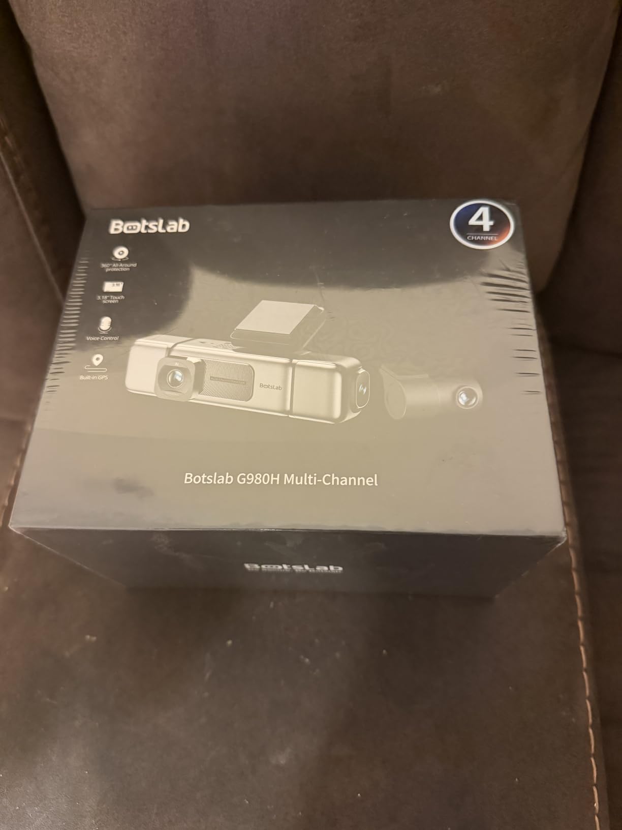 BOTSLAB 4 Channel 360° Dash Cam, 128GB Card, Voice Control, App Control | 24/7 Parking Mode, 3.18
