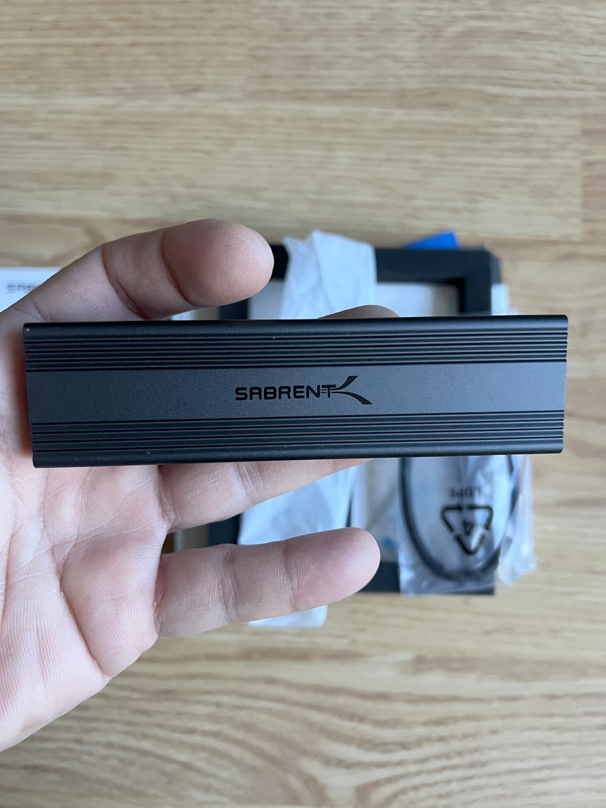 SABRENT USB-C NVMe Enclosure & Reader, M.2 PCIe SSD, 10Gbps (EC-PNVO) | Tool-free M.2 PCIe case for 2230-2280; USB 3.2 Gen 2 10Gbps; aluminum cooling; external nvme enclosure; m.2 usb adapter customer photo 2