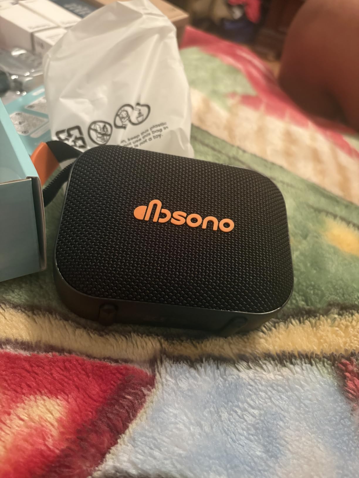 Portable Bluetooth Speaker Line-in Support: IPX5 Waterproof, Black | Up to 24H Playtime, HD Sound, TWS Pairing, LED Light, Outdoor Speaker for Beach, Pool, Travel, School Supplies for Adult Teen customer photo 1
