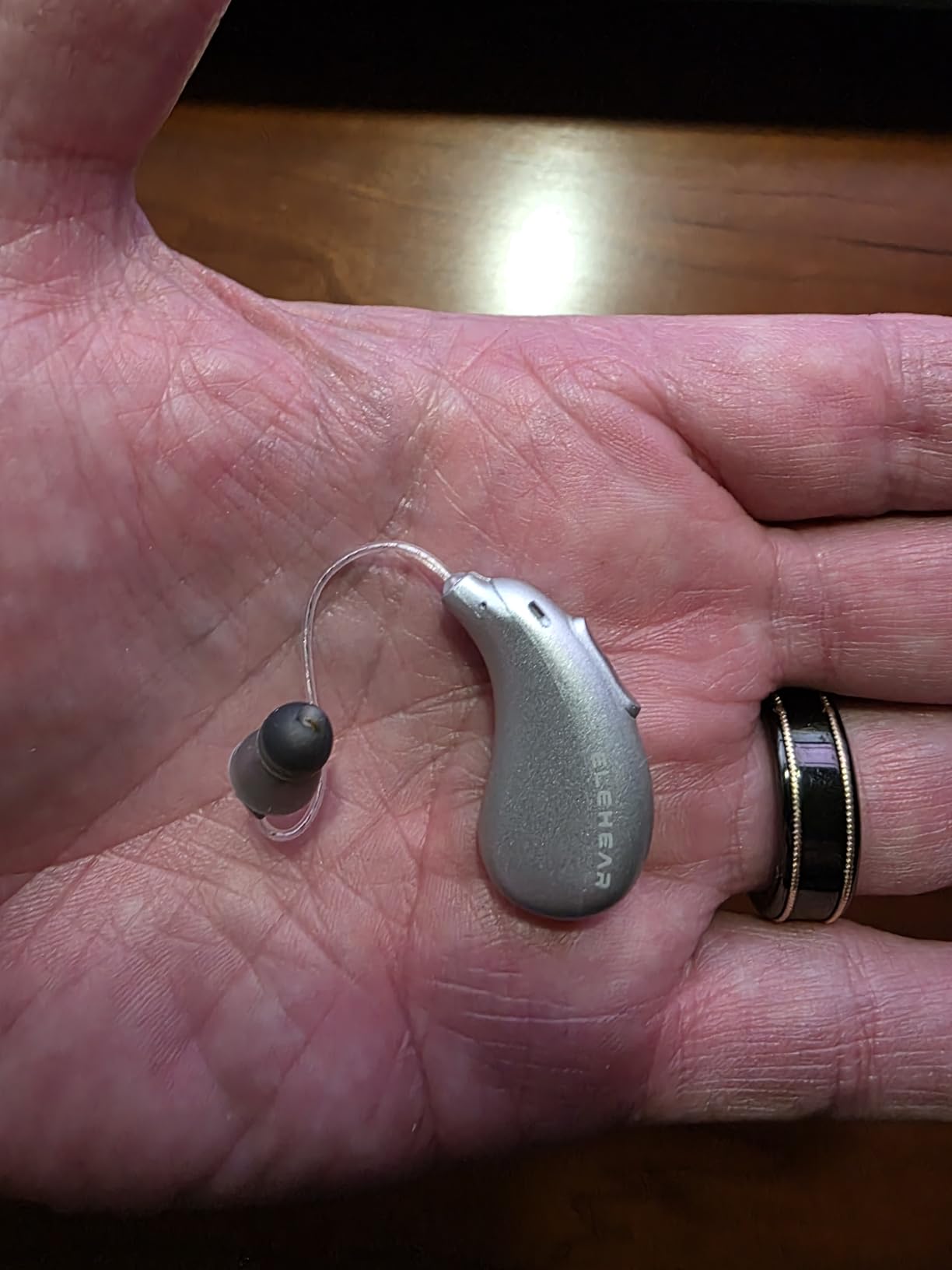 ELEHEAR Beyond Pro OTC Hearing Aids, Bluetooth Rechargeable, Premium Sound | 50dB Enhancement, VocClear 2.0 AI, 30% Clearer Speech, Bluetooth 5.3 App, Music Mode, 100 hours Total Battery, Champagne Gold customer photo 1