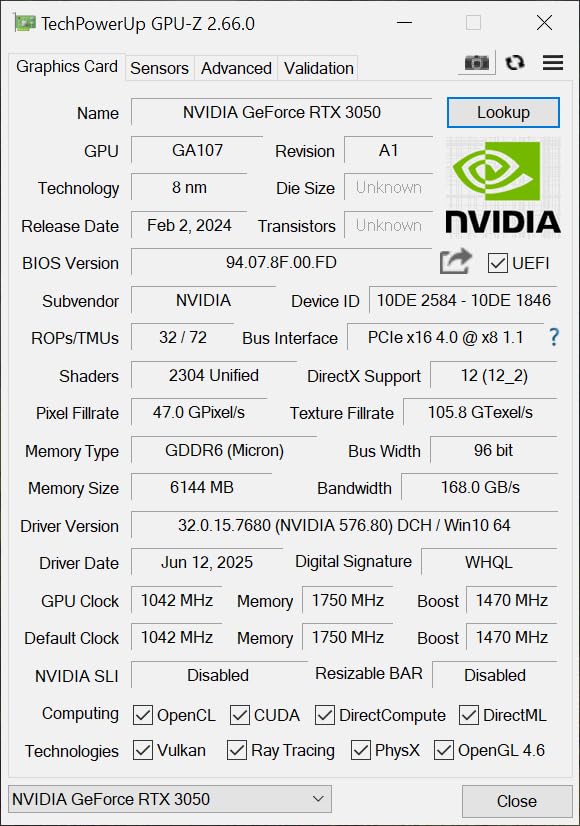 maxsun GeForce RTX 3050 6GB Graphics Cards GDDR6 Video Graphics Card GPU for Gaming PC Mini Small Form Factor SSF Slim Low Profile Design PCI Express 4.0, HDMI 2.1, DisplayPort 1.4a customer photo 1