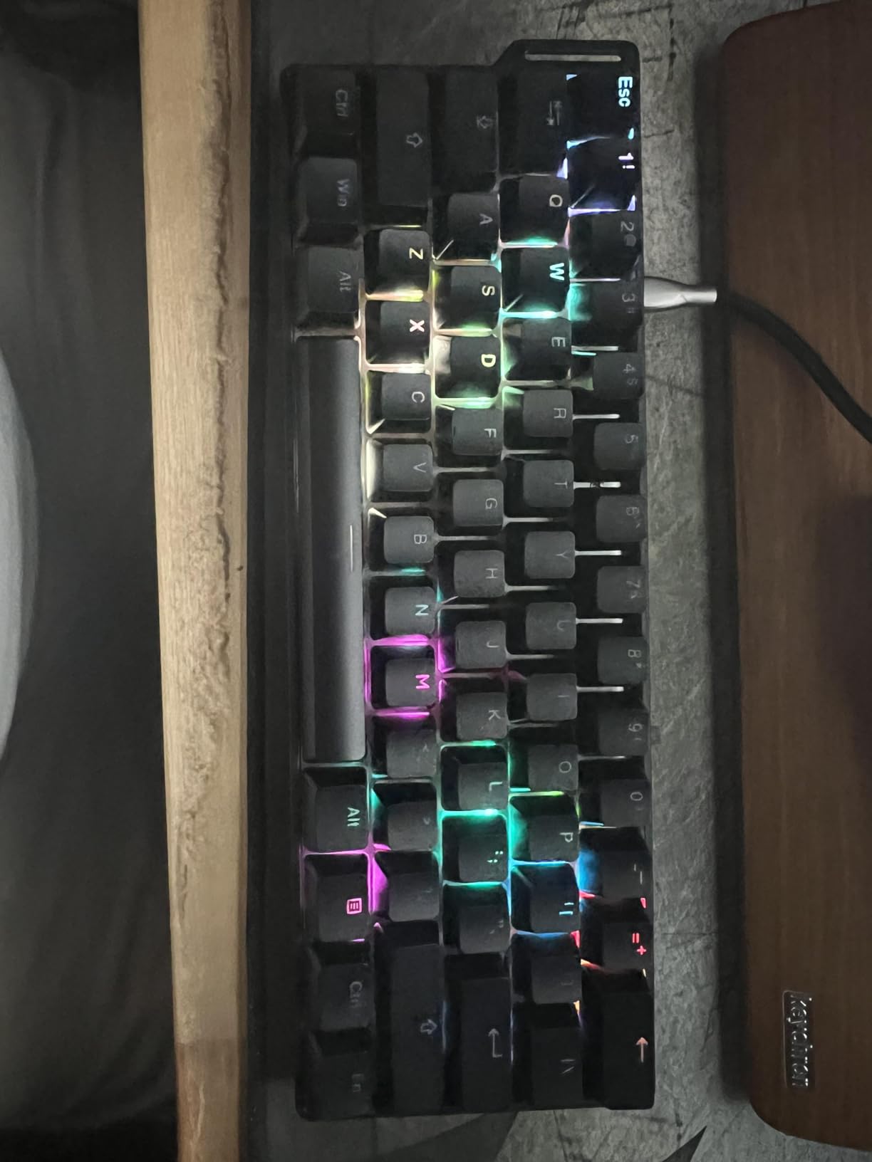 DAREU EK60 HE Hall Effect Magnetic Switch Mechanical Gaming Keyboard 60% | Rapid Trigger, 0.01mm RT Accuracy Adjustable, SOCD, 8000Hz Polling, Hot Swappable, RGB Backlit, TKL, Wired, for Laptop/PC customer photo 2
