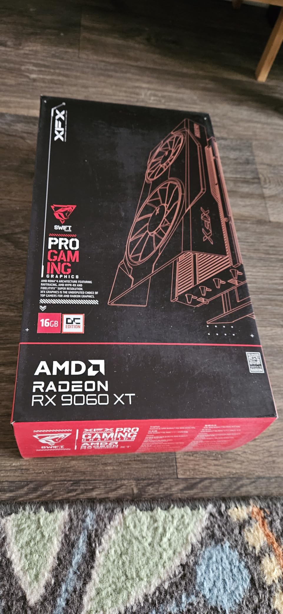 XFX Swift AMD Radeon RX 9060 XT OC Gaming Edition with 16GB GDDR6 HDMI 2xDP, RDNA 4 RX-96TSW16BQ, Graphics Card, Compatible with Desktop PCs customer photo 2