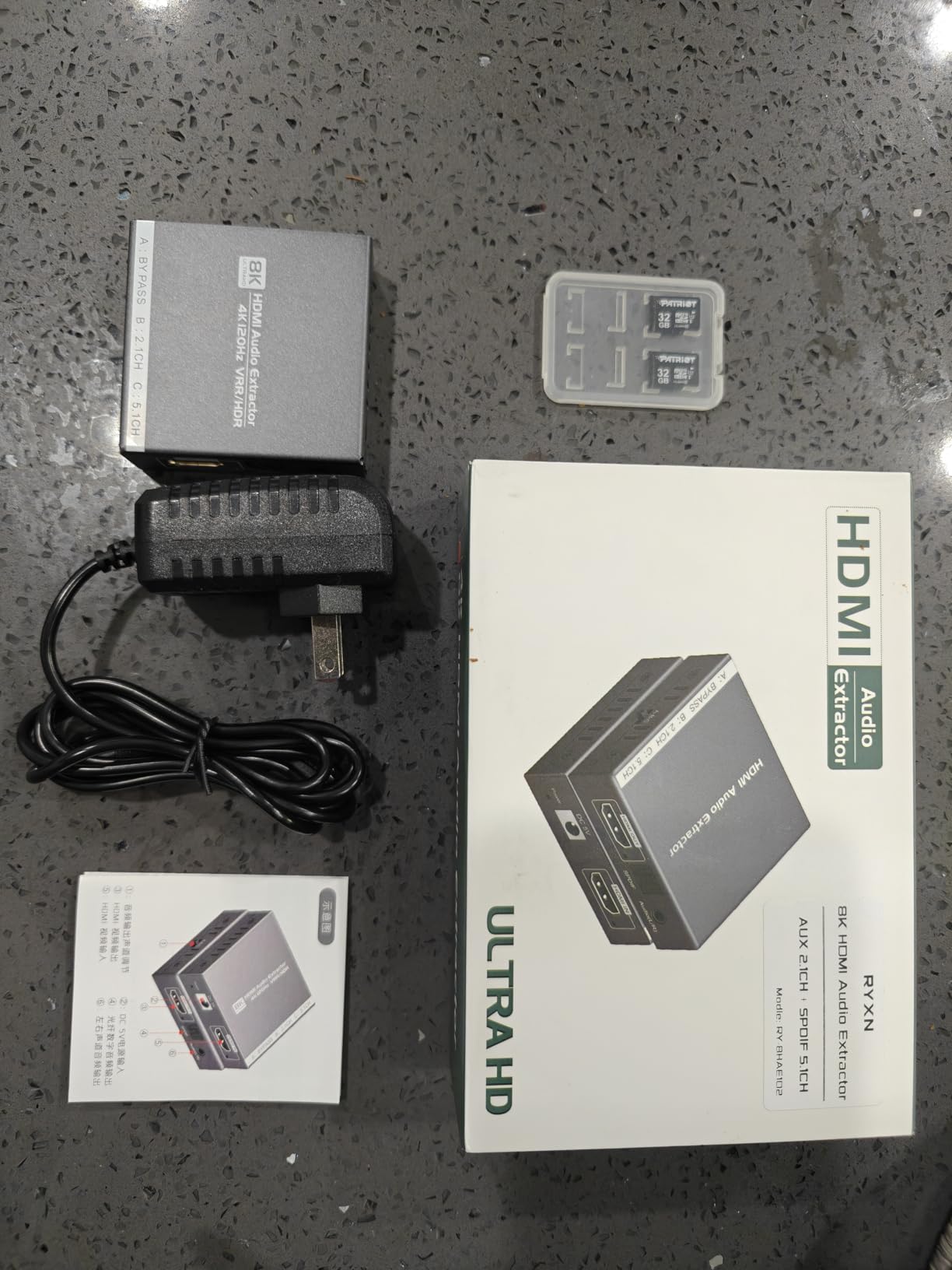 8K HDMI 2.1 Audio Extractor 4K@120Hz/8K@60Hz, HDMI to Optical and 3.5mm Audio Adapter for PS4/5, Fire Stick, Speakers, Headphones, Blu-ray Player customer photo 1