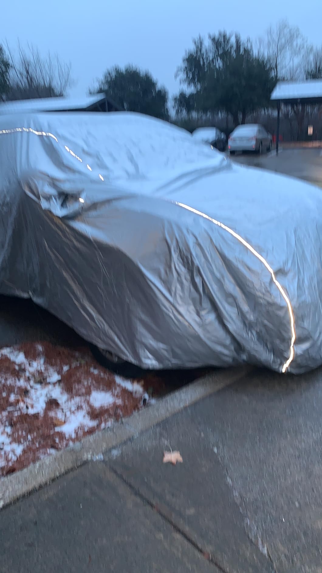 Tecoom Truck Cover Waterproof for Automobiles, Breathable Light Shell Windproof Sun Rain Snow Protection with Zipper Door & Lock, All Weather Outdoor Full Pickup Covers Fit Length Up to 245