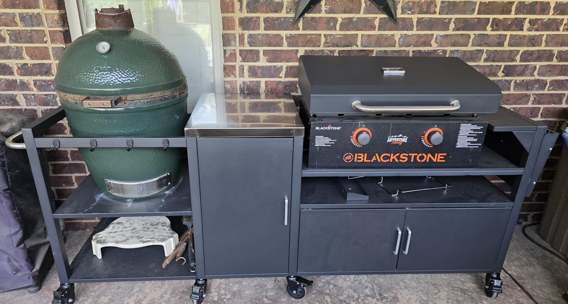 GDLF Outdoor Grill Cart for Large Green Egg & Blackstone 28/36 Griddle customer photo 1