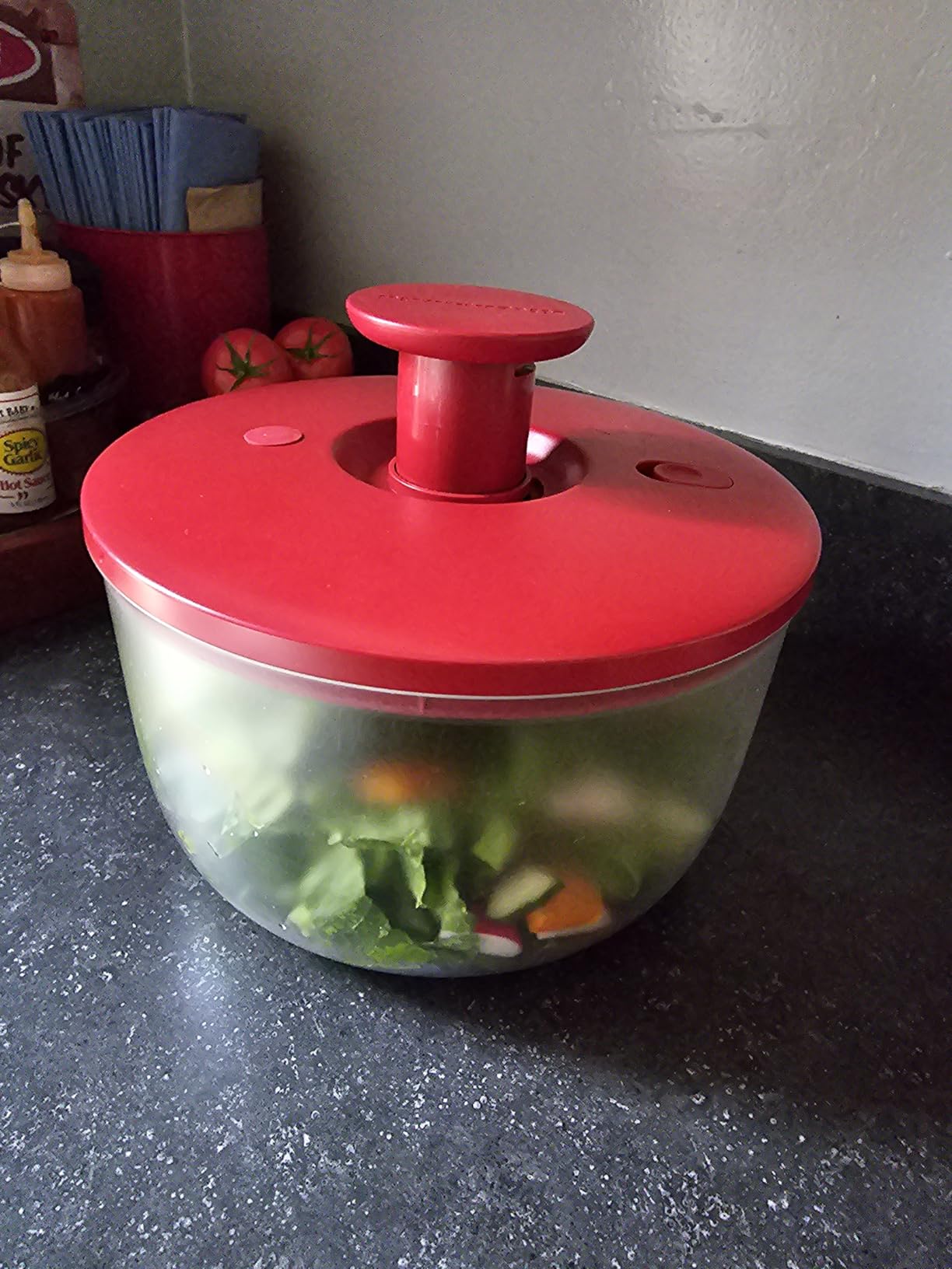 KitchenAid Universal Salad Spinner, 7.43 Quart, Mineral Water customer photo 1