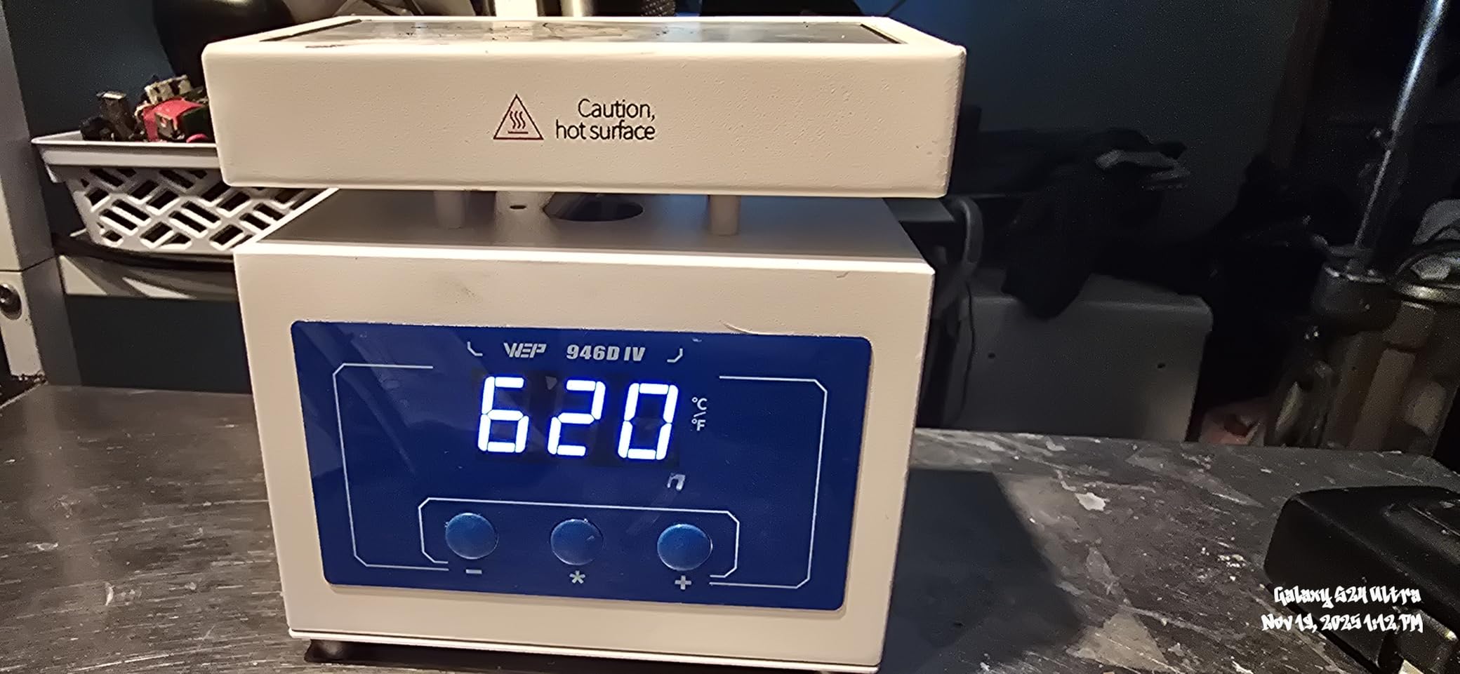 WEP 946D IV 100x50mm Small LED Soldering Hot Plate for SMD BGA Smartphone Microcomputer Rework Reflow, 210W Preheater Station with ℃/℉ Digital Temperature Control customer photo 2