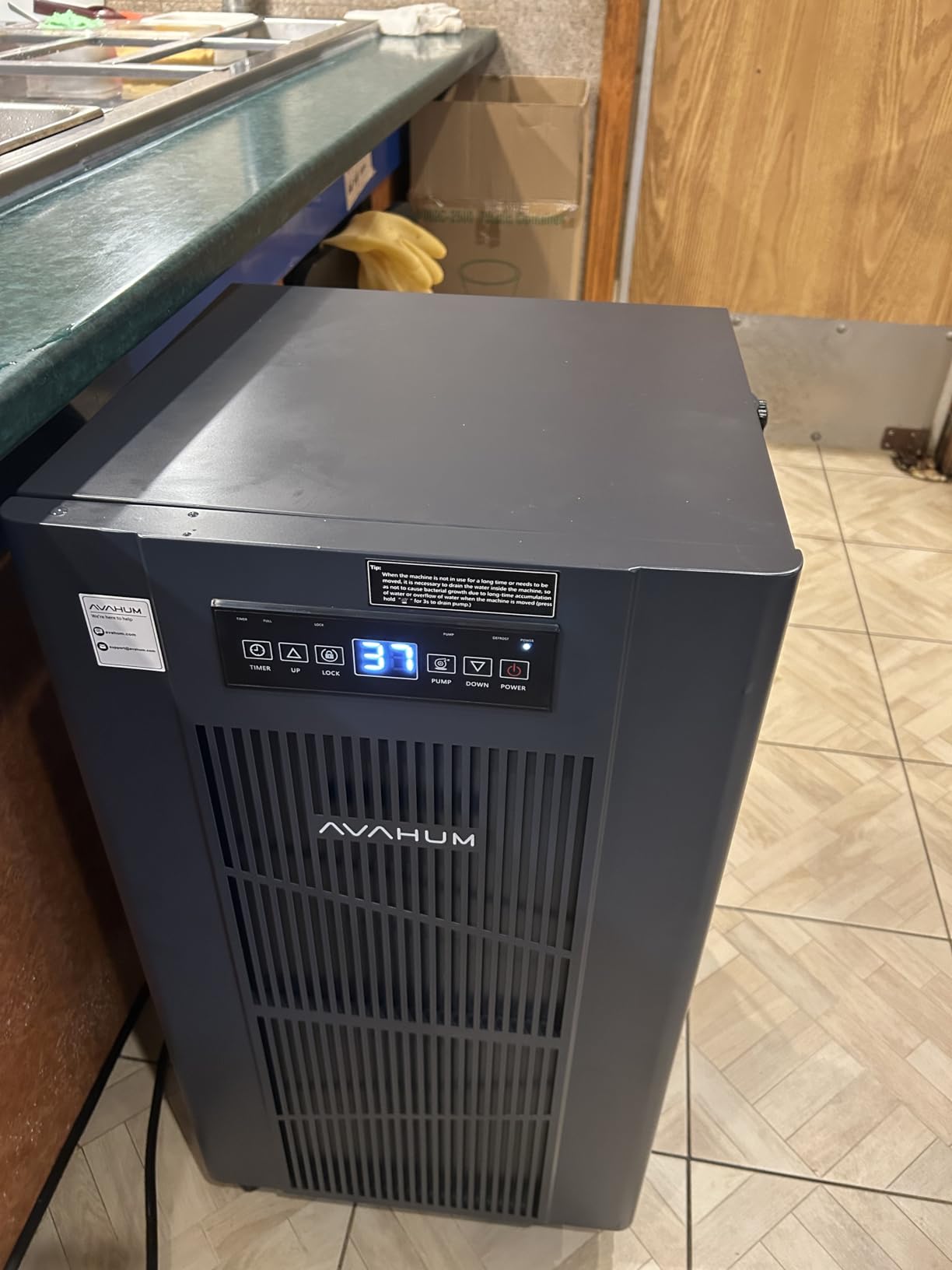 320 Pint Commercial Dehumidifier with Pump, Commercial Grade Dehumidifier for Basement, 24H Timer, 9000 Sqft Large Spaces for Industrial, 40 Gallon/Day, Auto Defrost, 20A Socket, 5-Year Limited Warranty customer photo 2