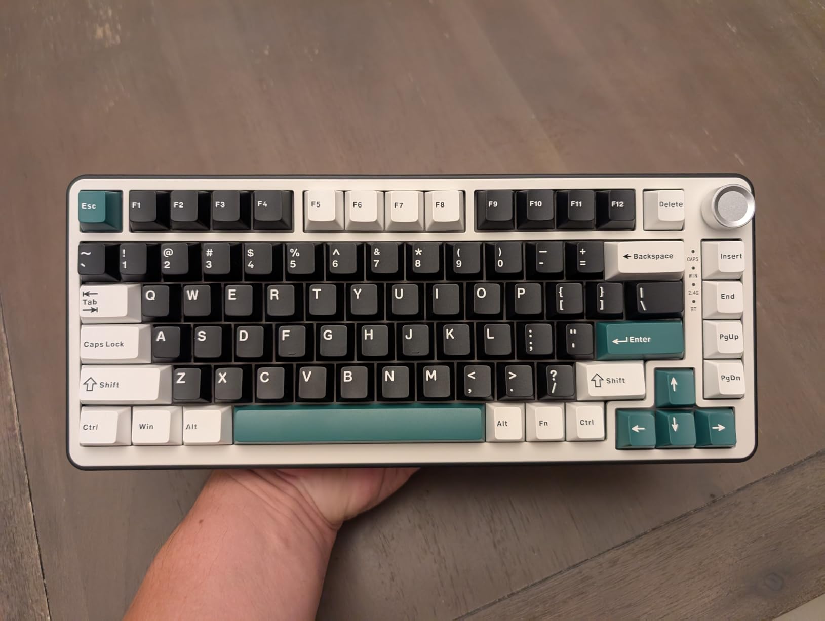 YUNZII B75 PRO 75% Wireless Mechanical Keyboard(Matcha Green,Cocoa V2) | Hot Swap Keyboard with Knob, Gasket Mount, Creamy Pre-lubed Switch for Smooth Typing, BT/USB-C/2.4G, for Gaming customer photo 1