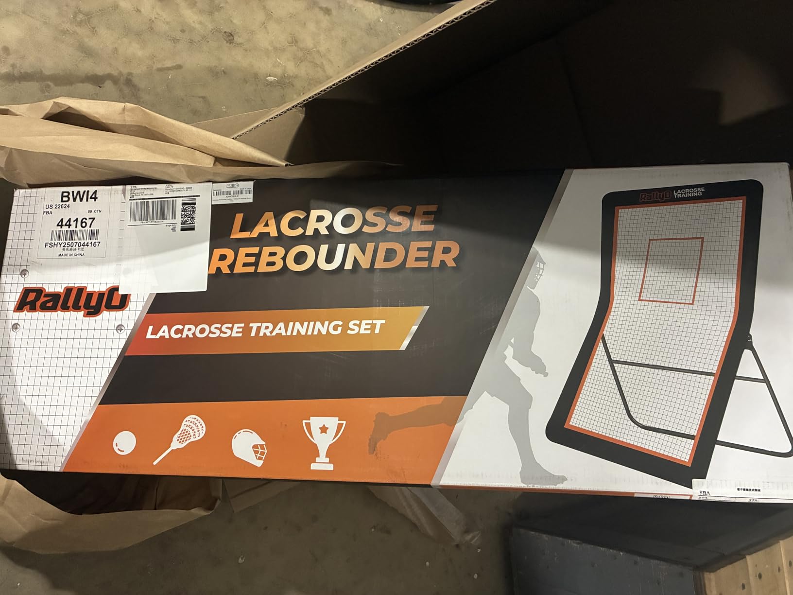 Lacrosse Rebounder Bounce Back Net for Backyard, 5 Angles, 4x6FT/4x7 FT | Anti-Rust Steel Frame, Target Stripes, Ground Stakes, Color Box, Lax, Volleyball, Baseball & Soccer Training customer photo 1