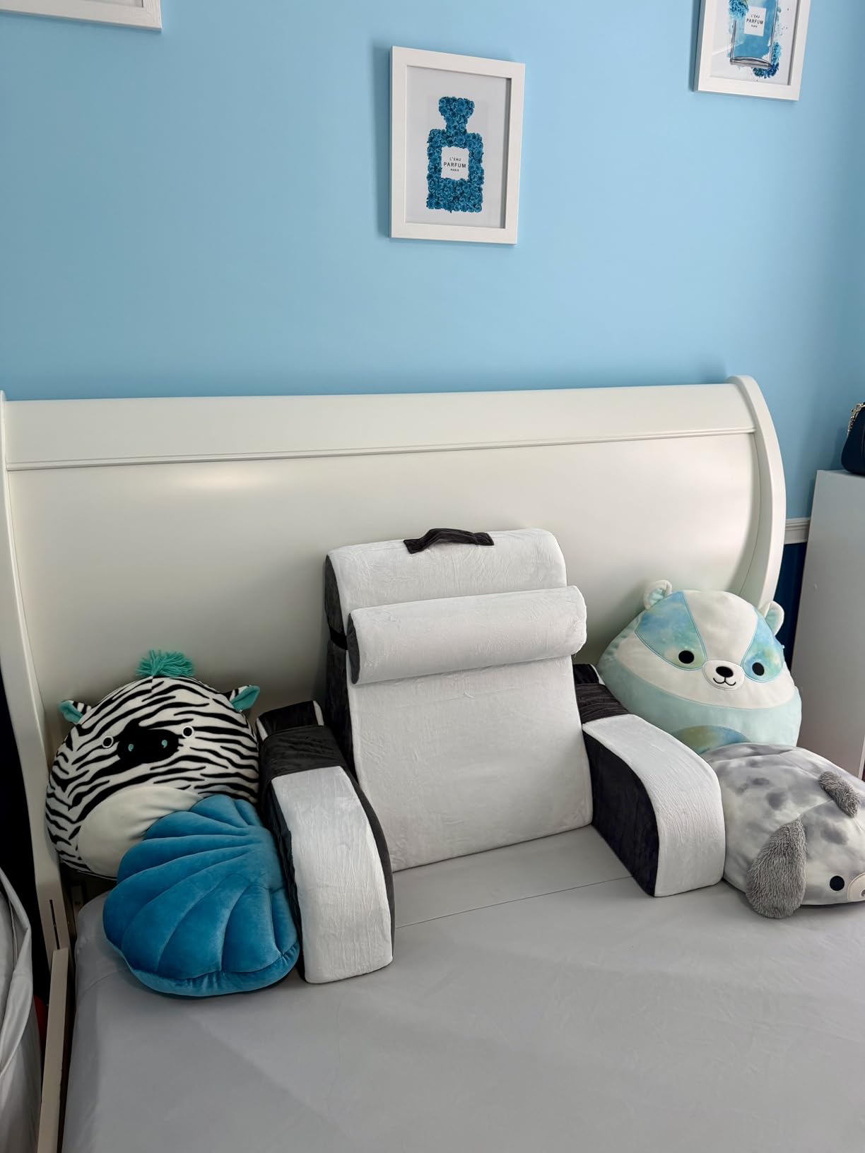 Kolbs Wedge Reading Pillow, Cushion with Arms for TV, Books, Nursing, Back - Bed Pillow for Sitting Up in Comfort, Plush Backrest Pillow. Sit Up in Comfort. (19