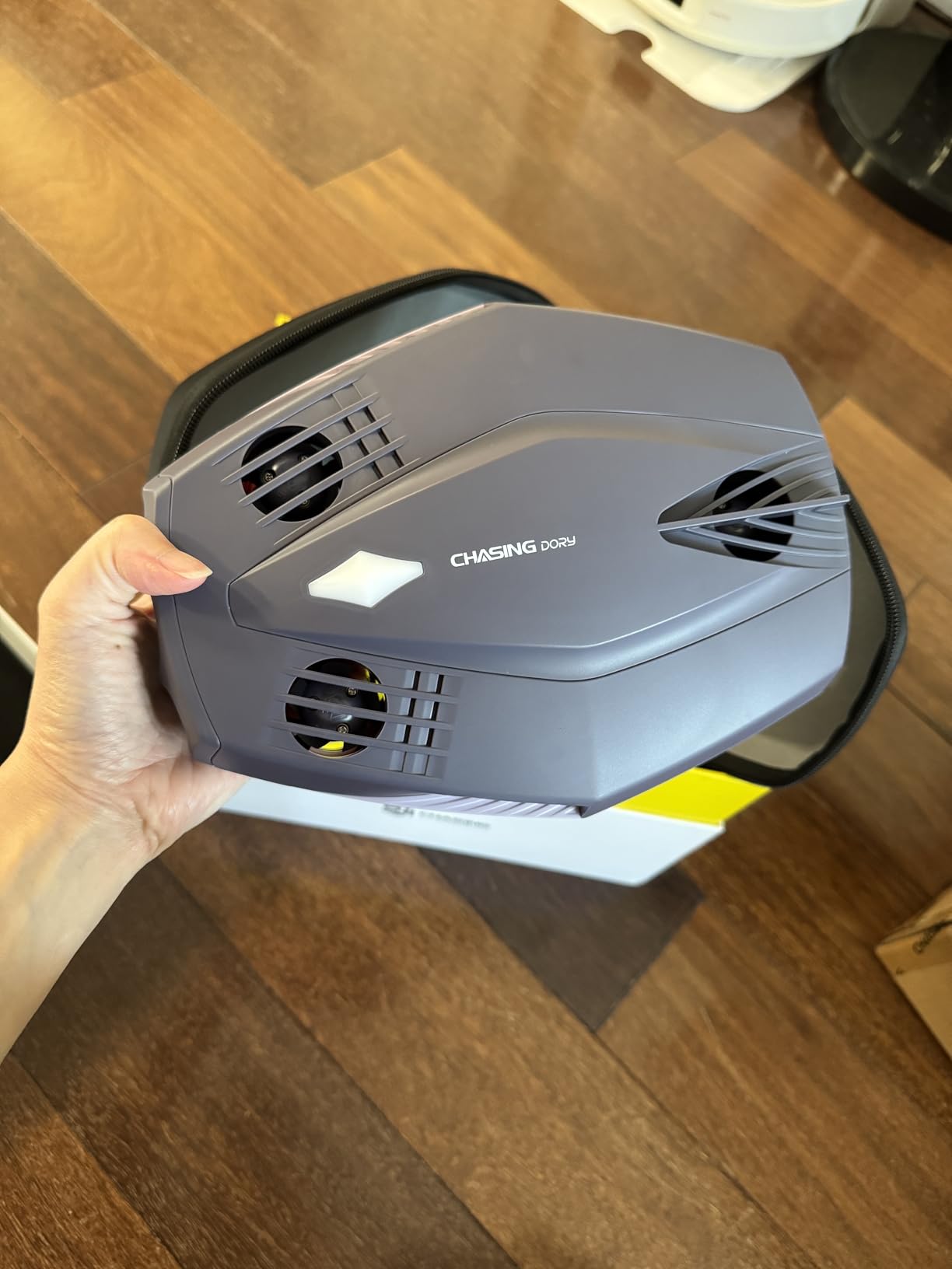 Chasing Dory Underwater Drone - Palm-Sized 1080p Full HD Underwater Drone with Camera for Real Time Viewing, APP Remote Control (Purple/LightGreen) customer photo 1