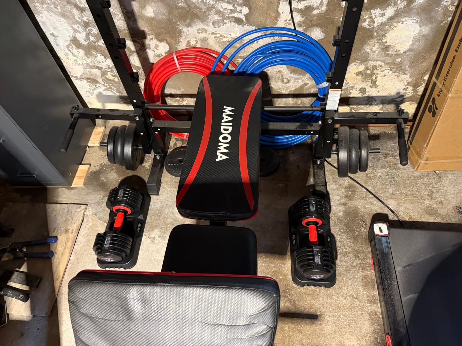 Adjustable Dumbbell Set, 10-in-1 25LB/50LB/90LB Ajustable Dumbbells with Safe Locking System, Enclosed Storage Tray, 1 Sec Fast Adjustment, Comfortable Non-Slip Textured Grip, Suitable for Home Gym Workouts Men and Women customer photo 1