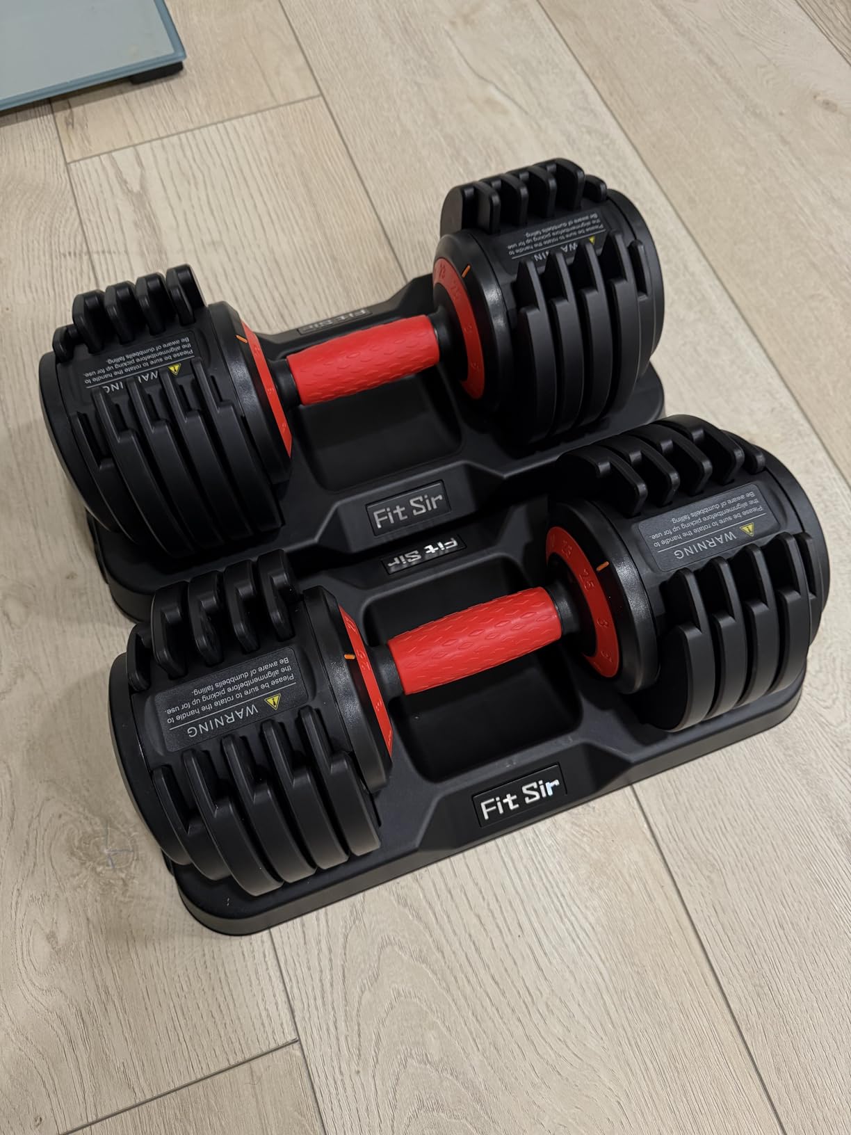 Adjustable Dumbbell Set, 10-in-1 25LB/50LB/90LB Ajustable Dumbbells with Safe Locking System, Enclosed Storage Tray, 1 Sec Fast Adjustment, Comfortable Non-Slip Textured Grip, Suitable for Home Gym Workouts Men and Women customer photo 2