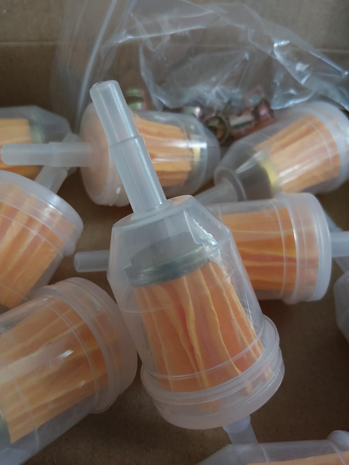(12-Pack) Inline Fuel Filter for Lawn Mower, Small Engine - Suitable for Kohler, John Deere, Kawasaki - High Flow Design customer photo 1