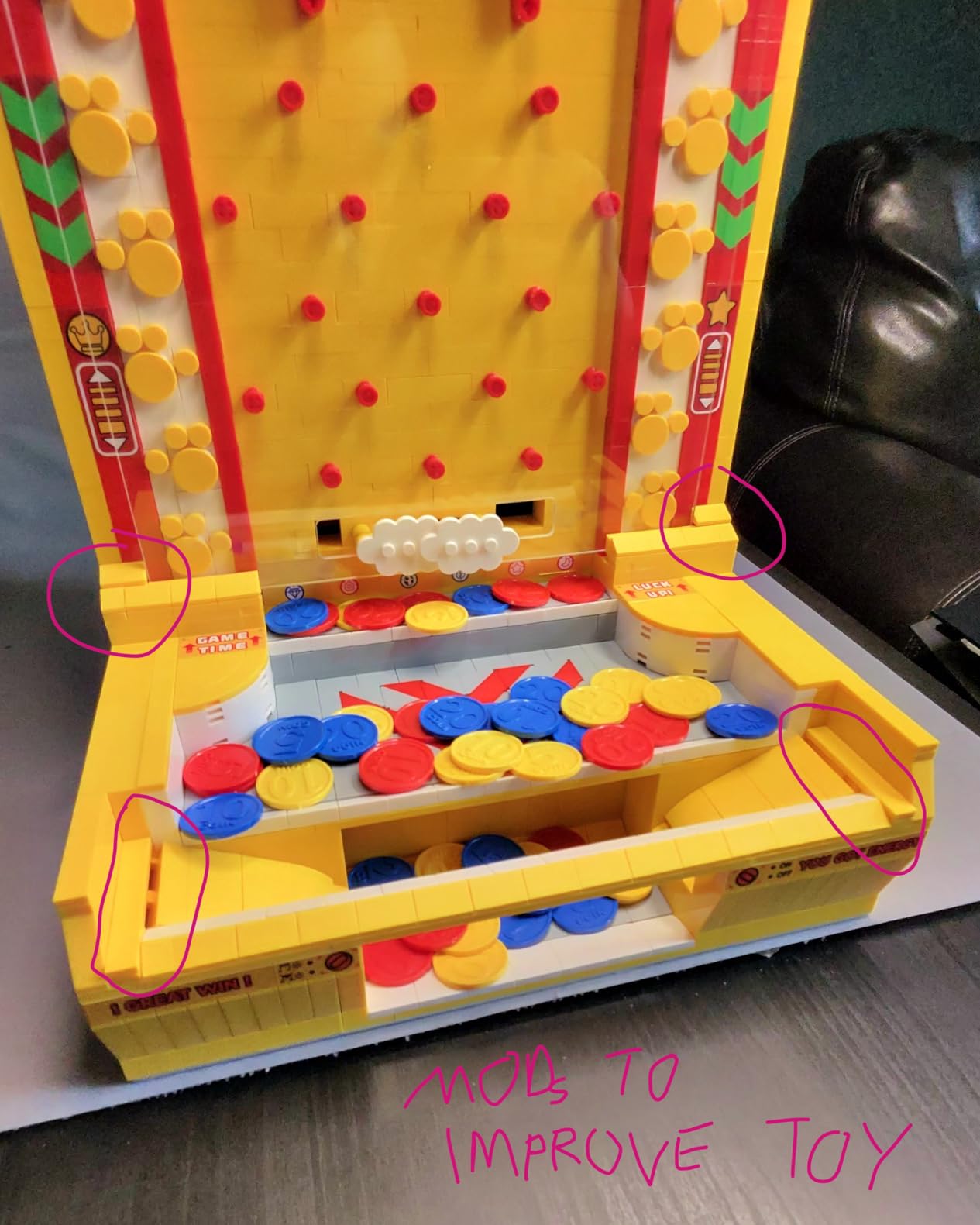 Sosuy Motorized Coin Pusher Building Blocks Set 2093 Pcs - Interactive Arcade Game DIY Construction, Educational STEM Toy for Kids Teens Adults customer photo 2