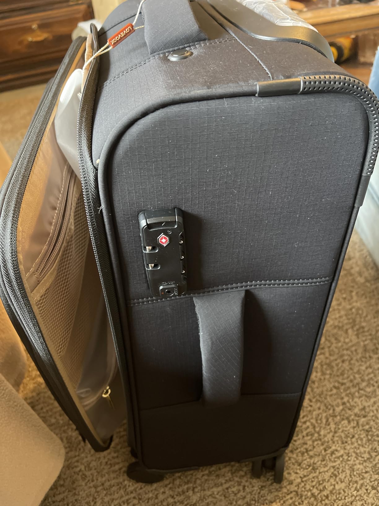 Carry On Luggage 22x14x9 Airline Approved, 22 Inch Softside Suitcases with Spinner Wheels customer photo 2