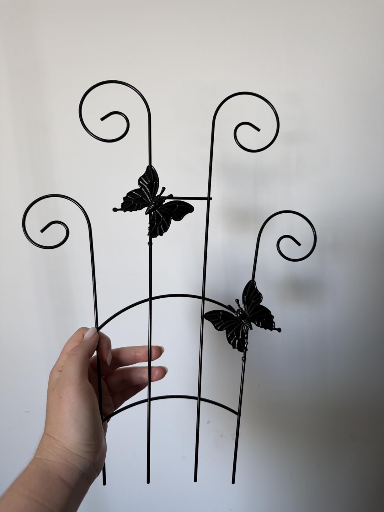 2 Pack 30 Inch Taller Plant Trellis for Potted Climbing Plants Indoor, Expandable Metal Garden Trellis for Climbing Plants, Flowers Vine Ivy, Sturdy Houseplant Support for Potted Plants with Ties customer photo 1