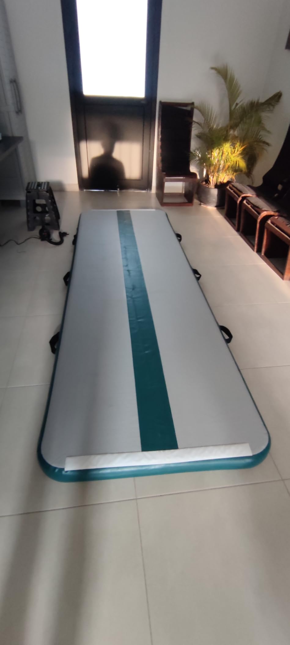 Tuxedo Sailor Inflatable Gymnastics Mat with Electric Pump, Storage Bag, Repair Kit - Air Mat for Home Training, Cheerleading, Yoga customer photo 2