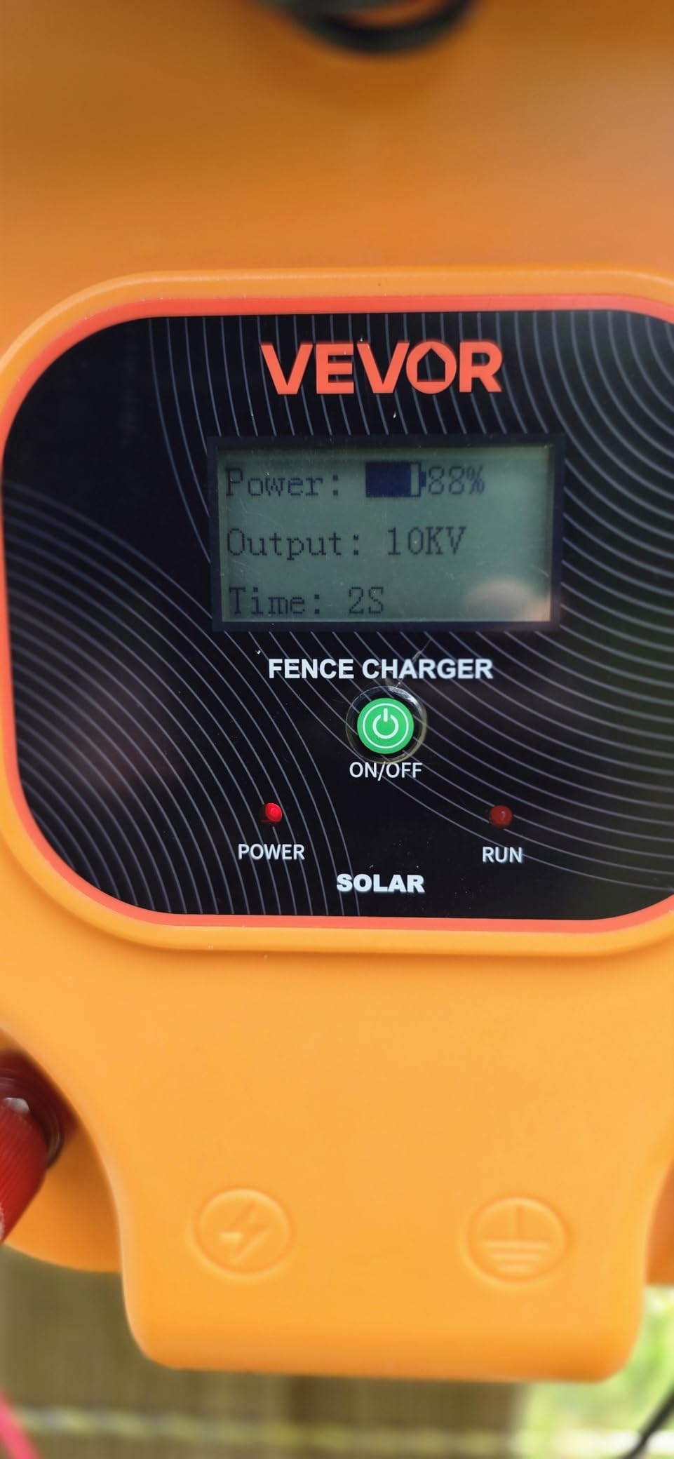 VEVOR Solar Fence Charger, 1J 10 kV Solar Powered Fence Charger, 1.86 Miles Range, Electric Fence Energizer Kit, Keep Out Predators, 3 Days Runtime, for Livestock, Poultry, Garden Protection customer photo 1