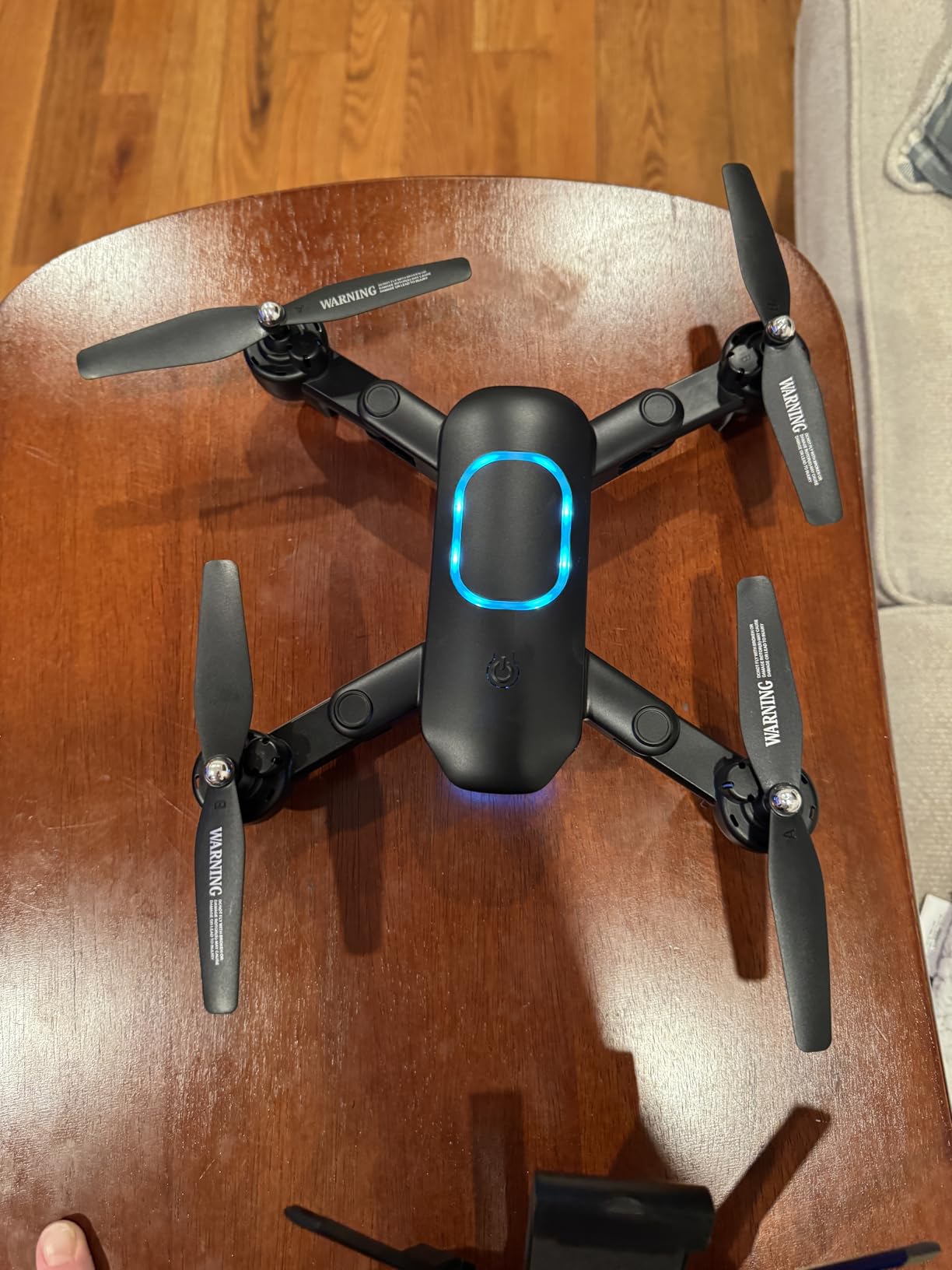 Drone with 1080P Camera, Foldable Drone for Beginners with Light, Upgrade Altitude Hold, Gesture Selfie, Waypoint Fly, 3D Flip, 3 Speed Mode, Circle Fly, One Key Start customer photo 1