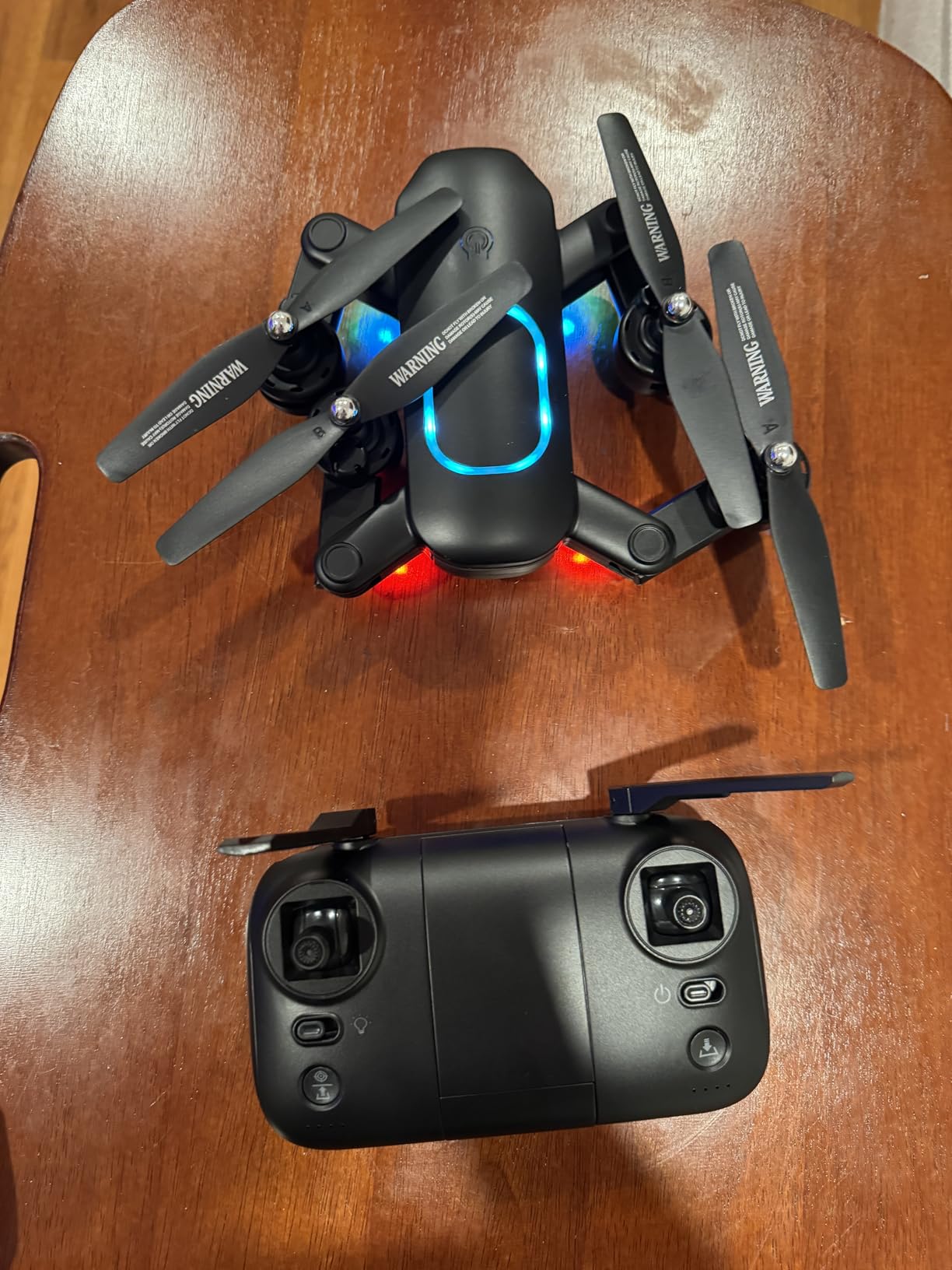 Drone with 1080P Camera, Foldable Drone for Beginners with Light, Upgrade Altitude Hold, Gesture Selfie, Waypoint Fly, 3D Flip, 3 Speed Mode, Circle Fly, One Key Start customer photo 2