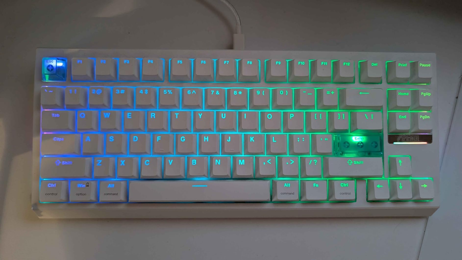 EPOMAKER G84 HE Wireless Hall Effect Keyboard, 8K Polling & 8000mAh | SOCD & DKS, Gaming Keyboard with Fast Trigger & Adjustable Actuation, RGB Backlit, PBT Keycap, Hot-Swap, for Win/Mac (Black) customer photo 2