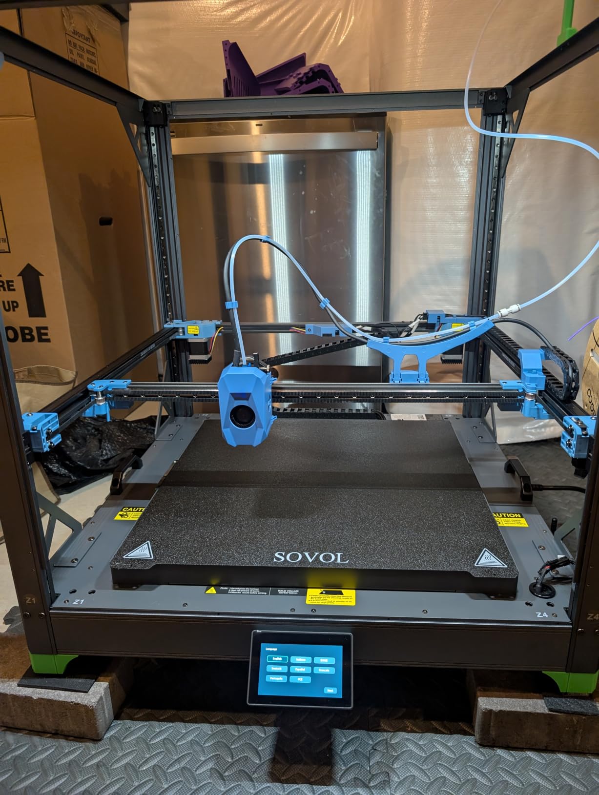 Sovol SV08 MAX CoreXY 3D Printer, Voron 2.4 Open Source 700mm/s High Speed 3D Printers, with Eddy Current Sensor Leveling, XYZ Full Linear Rails and Camera, Larger Build Volume 19.7x19.7x19.7in customer photo 2