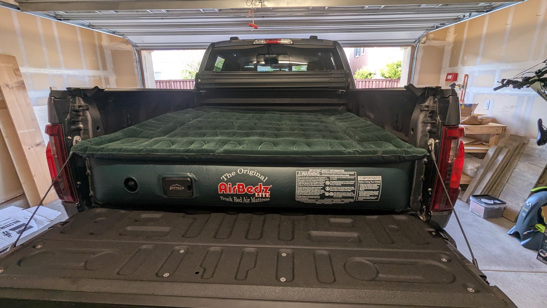Pittman Truck Bed Mattress 6.5 Foot - Inflatable Truck Bed Air Mattress with Built in Pump - Full Size Standard Pickups - Blow Up Pickup Matress for Camping Fits F150, Silverado & Tundra - PV202G2 customer photo 1