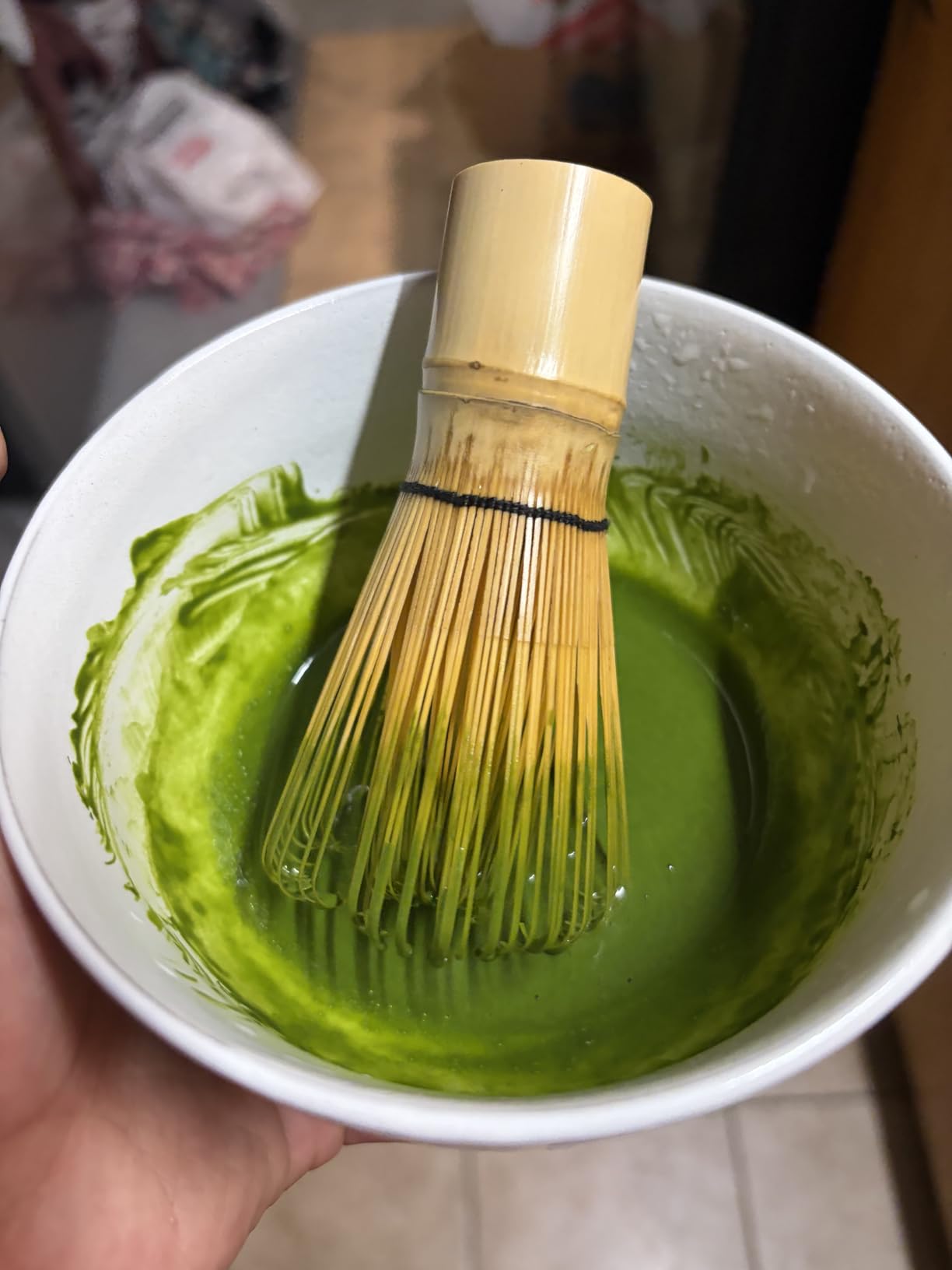 Matcha Whisk, Handcrafted Bamboo Whisk for Matcha Powder (Yellow) customer photo 1