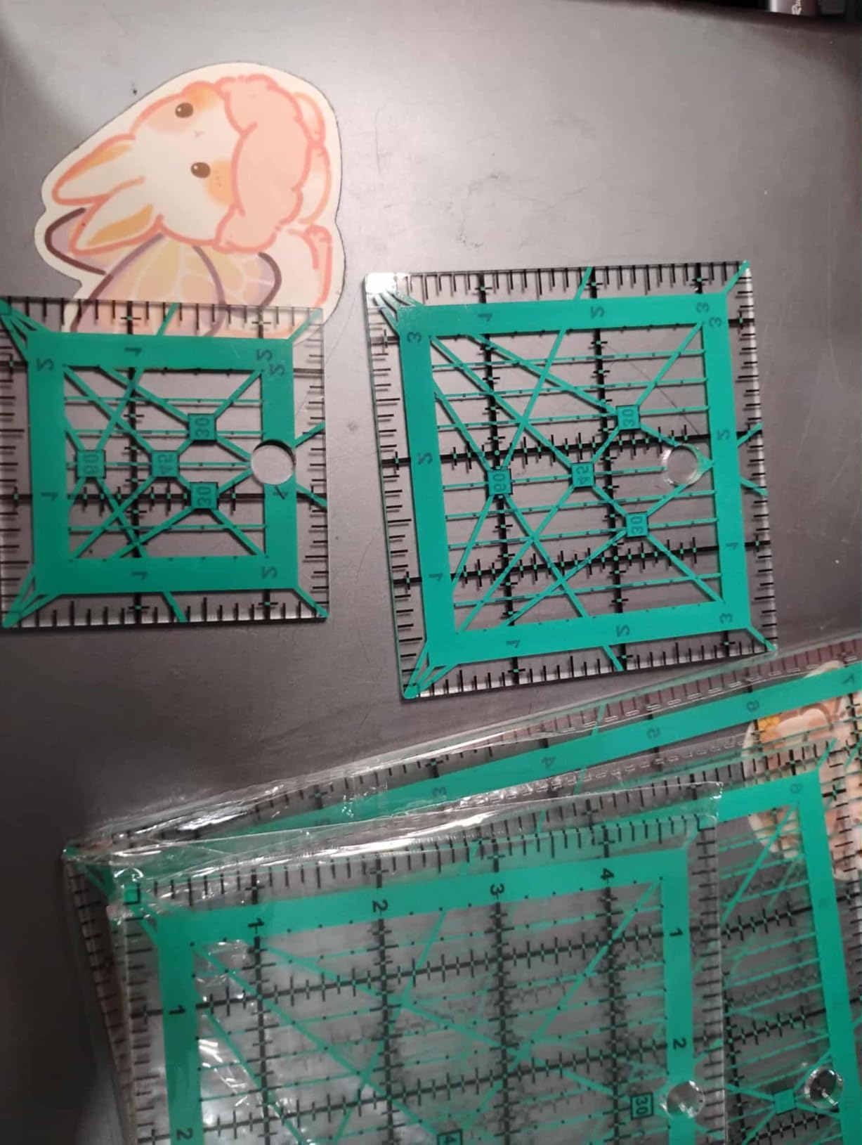 Quilting Rulers,5 Quilting Square Rulers(2.5