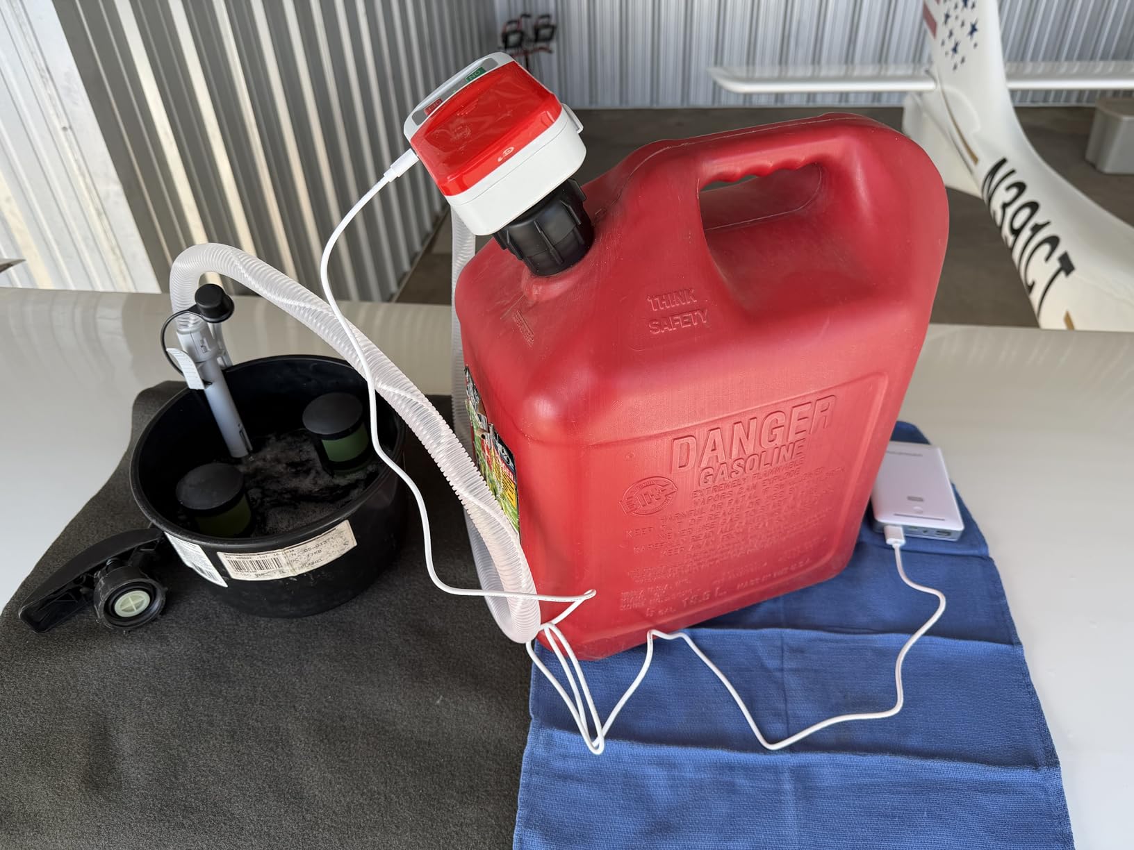 Keimi Portable Fuel Transfer Pump with Auto-Stop, 3.2 Gallon per Min, 51