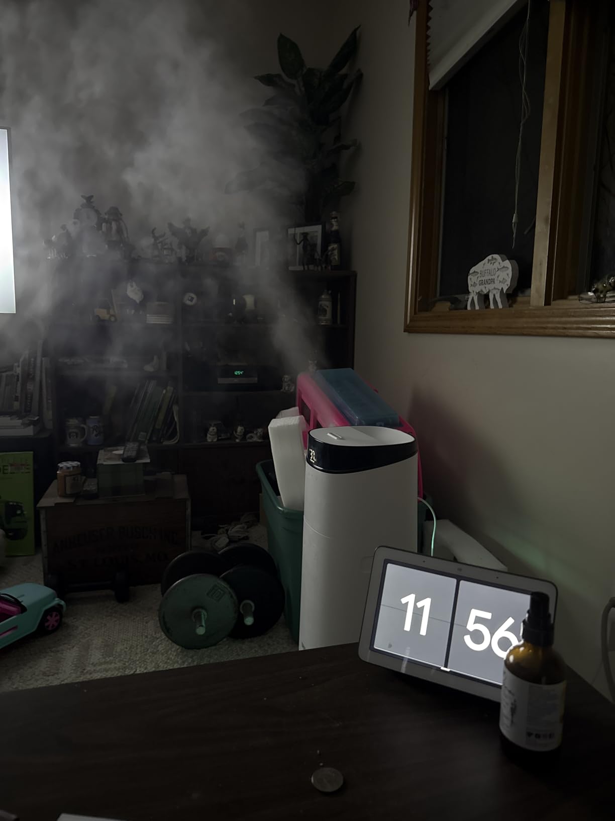 DREO 16L Smart Humidifier Large Room 1000 ft², 130H Runtime, 30dB, Top Fill | Auto Mode, Remote/Touch/Voice & APP Control, Clean Tank Technology, RGB Light, Cool Mist Humidifiers 755S for Bedroom, White customer photo 2