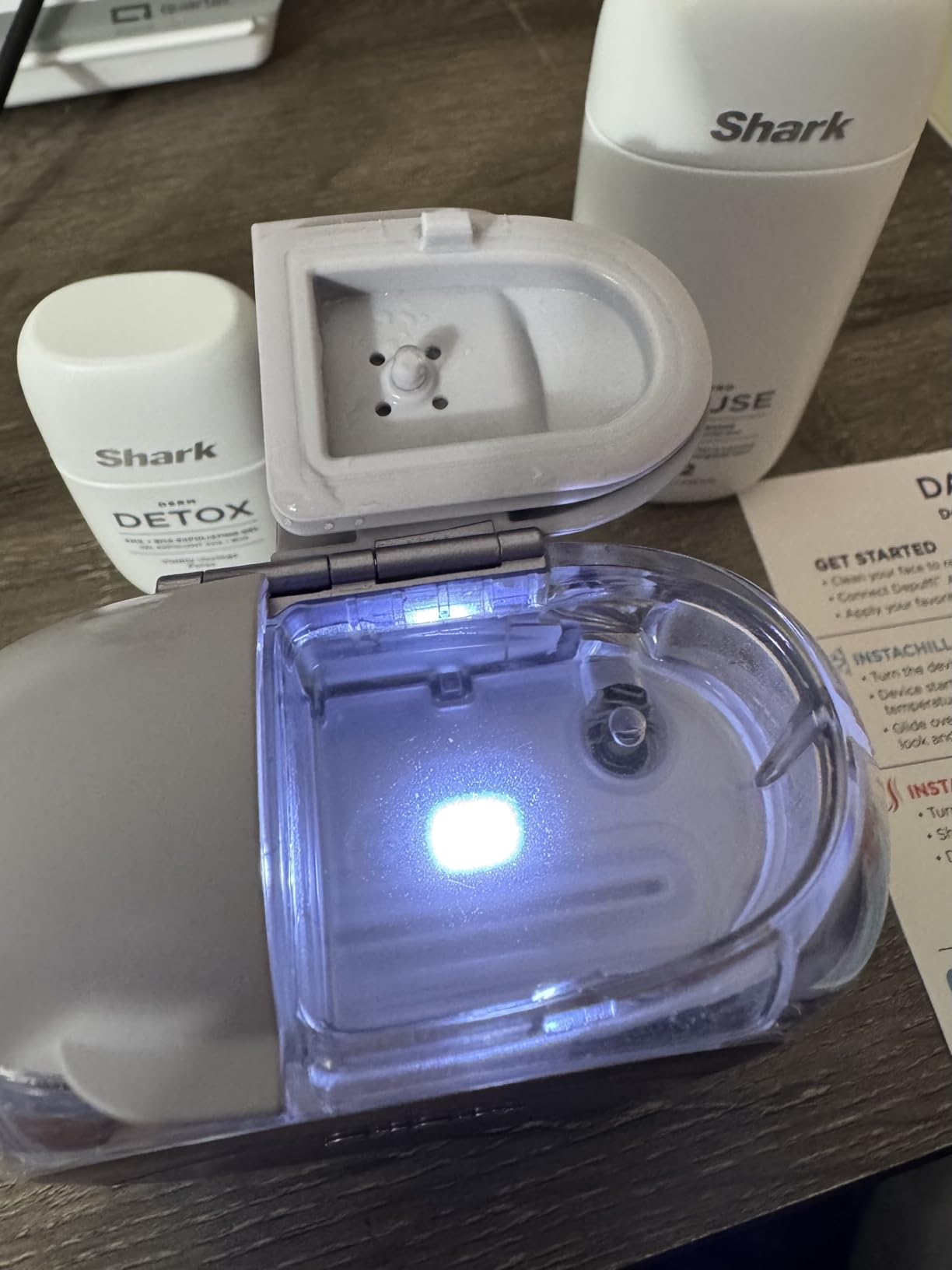 Shark FacialPro Glow at-Home Hydro-Powered Facial System with DePuffi Hot & Cold Therapy - Professional Spa Skincare Device for Pore Cleansing, Hydration, & Radiant Glow, Lilac, FH320PL customer photo 1