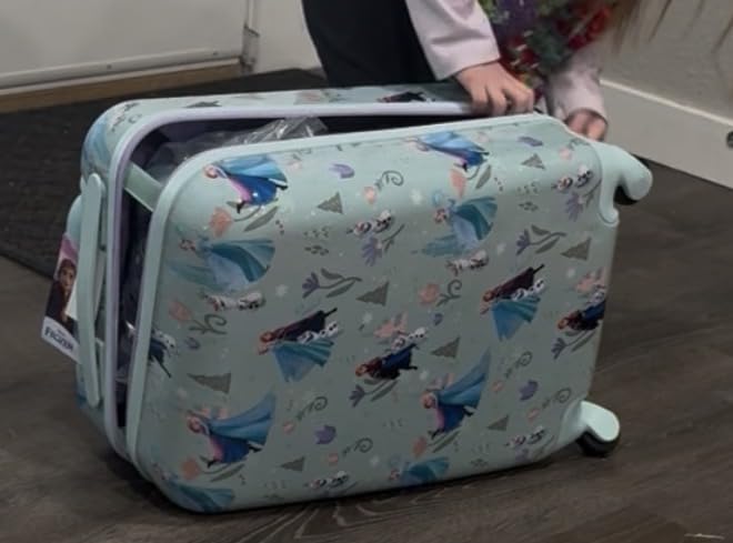 American Tourister Minnie Mouse Carry-On Luggage - Airline Approved, Durable Hardshell with Vibrant Minnie Mouse Design customer photo 2