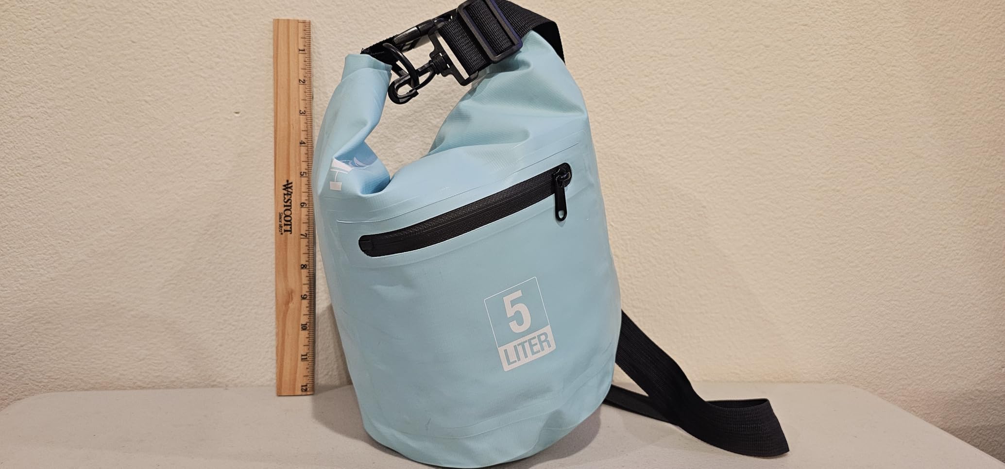 HEETA Waterproof Dry Bag Backpack with Zippered Pocket 5L/10L/20L/30L/40L | Roll Top Lightweight Dry Storage Bag for Women Men, for Travel Kayaking Boating Camping Beach Vacation Hiking Lake Essentials customer photo 2