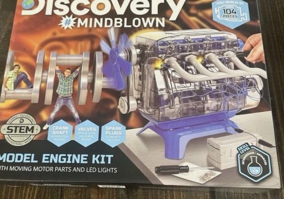 National Geographic 4-Cylinder Engine Building Kit Working Model for Kids | 175+ Pieces, Moving Pistons, Valves and Gears customer photo 1