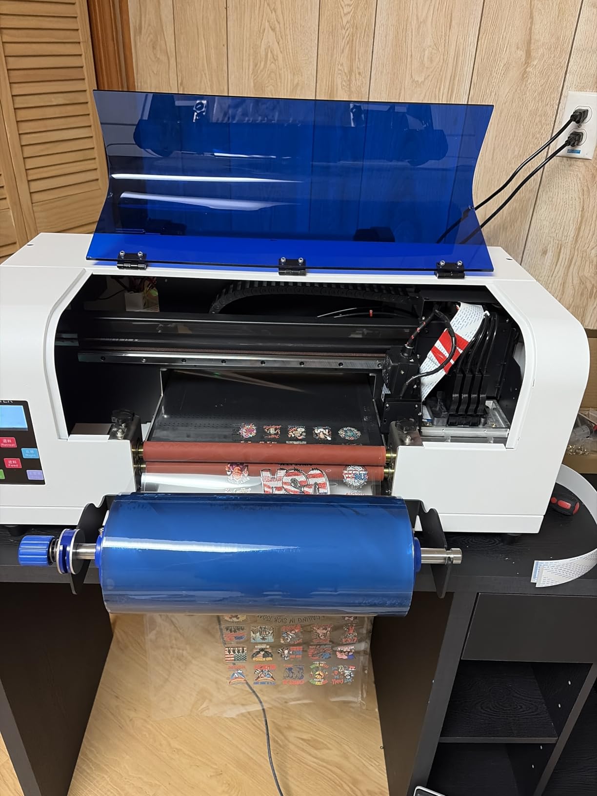 A3+ DX7 UV DTF Sticker Printer Come with Software A/B Film and Inks | Automatic laminating, Aumatic cleaning, Installed white ink circulation, Easy to setup and operating customer photo 1