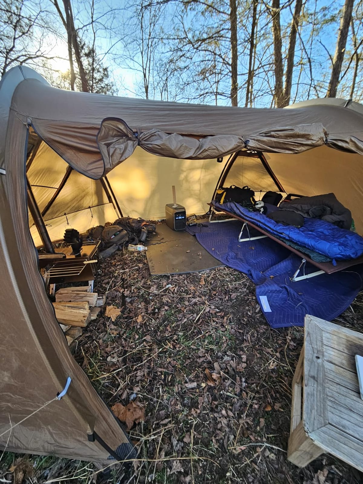 OneTigris Raven NEST Hot Tent with Stove Jack, Spacious Waterproof 2 Person Tunnel Tent for Camping, Hiking, Backpacking, Bushcraft customer photo 2