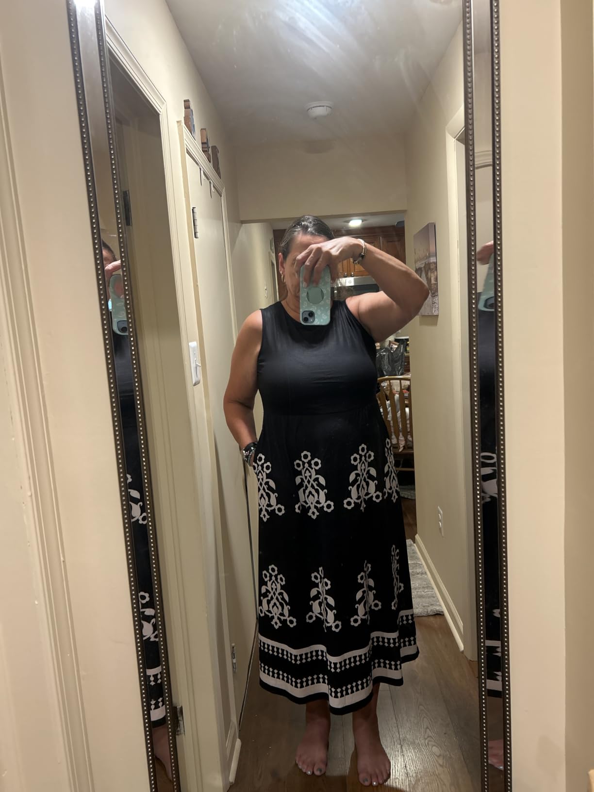 WIHOLL Summer Dresses for Women 2026 Maxi Dresses Long Flowy A Line Sleeveless Sundresses with Pockets customer photo 2