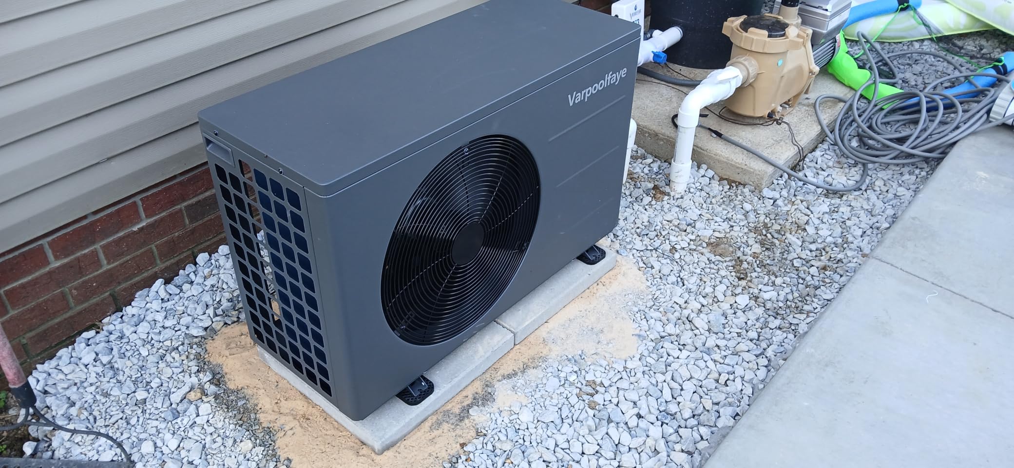 120,000 Btu Inverter Pool Heat Pump for Inground Pools 220V | 33000 Gallon Electric Pool Heater For Above Ground and Inground Pool With High COP 12.3 Energy Save 45% WiFi App Control customer photo 2