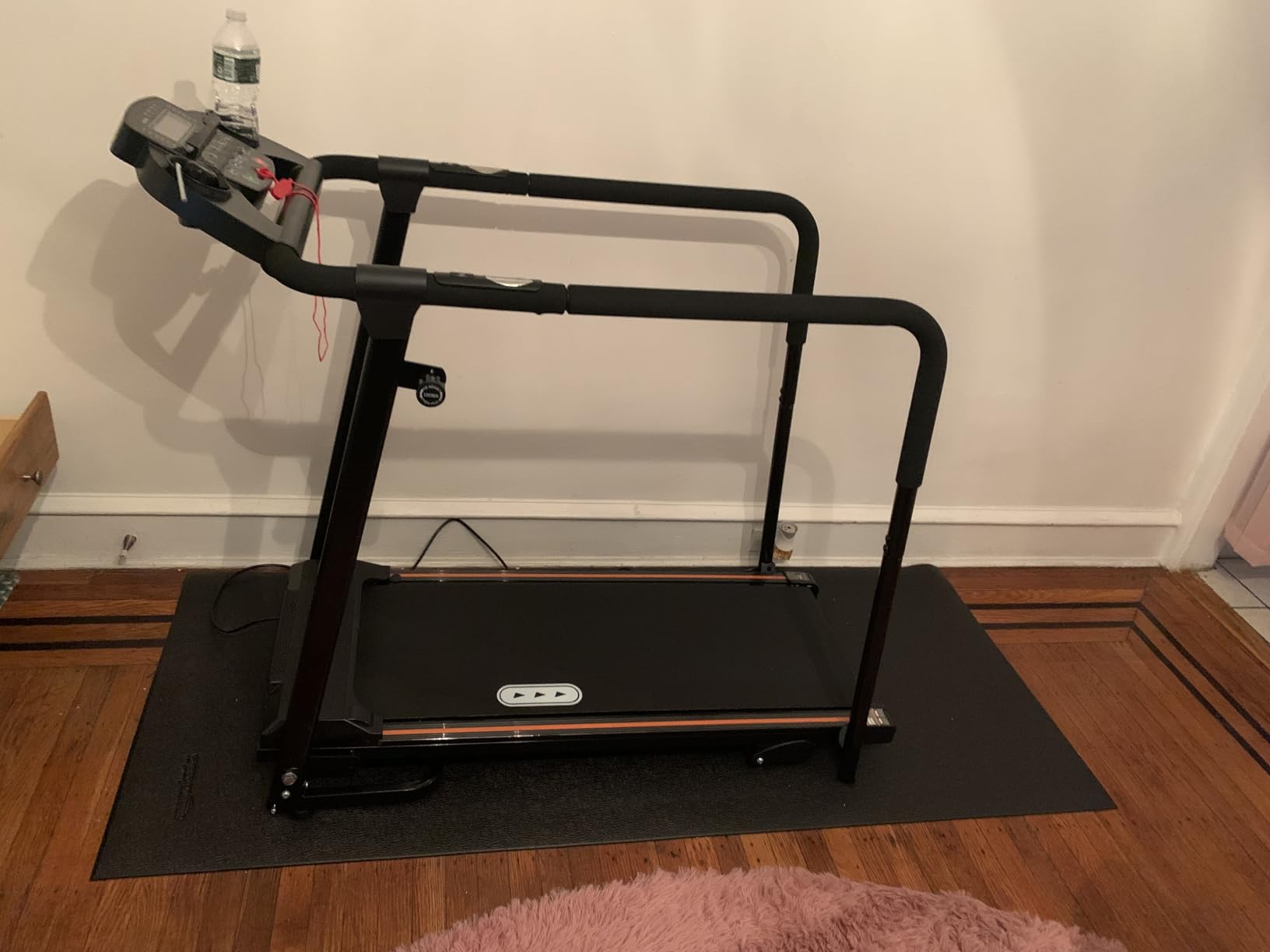 Redliro Treadmill for Seniors with Long Handrails - Walking Treadmill | 0-2% Incline, 300 lbs Capacity, Foldable for Home Small, Auto Lube, Mute & Handrail Button, Elder Recovery, Cup Phone Holder customer photo 2