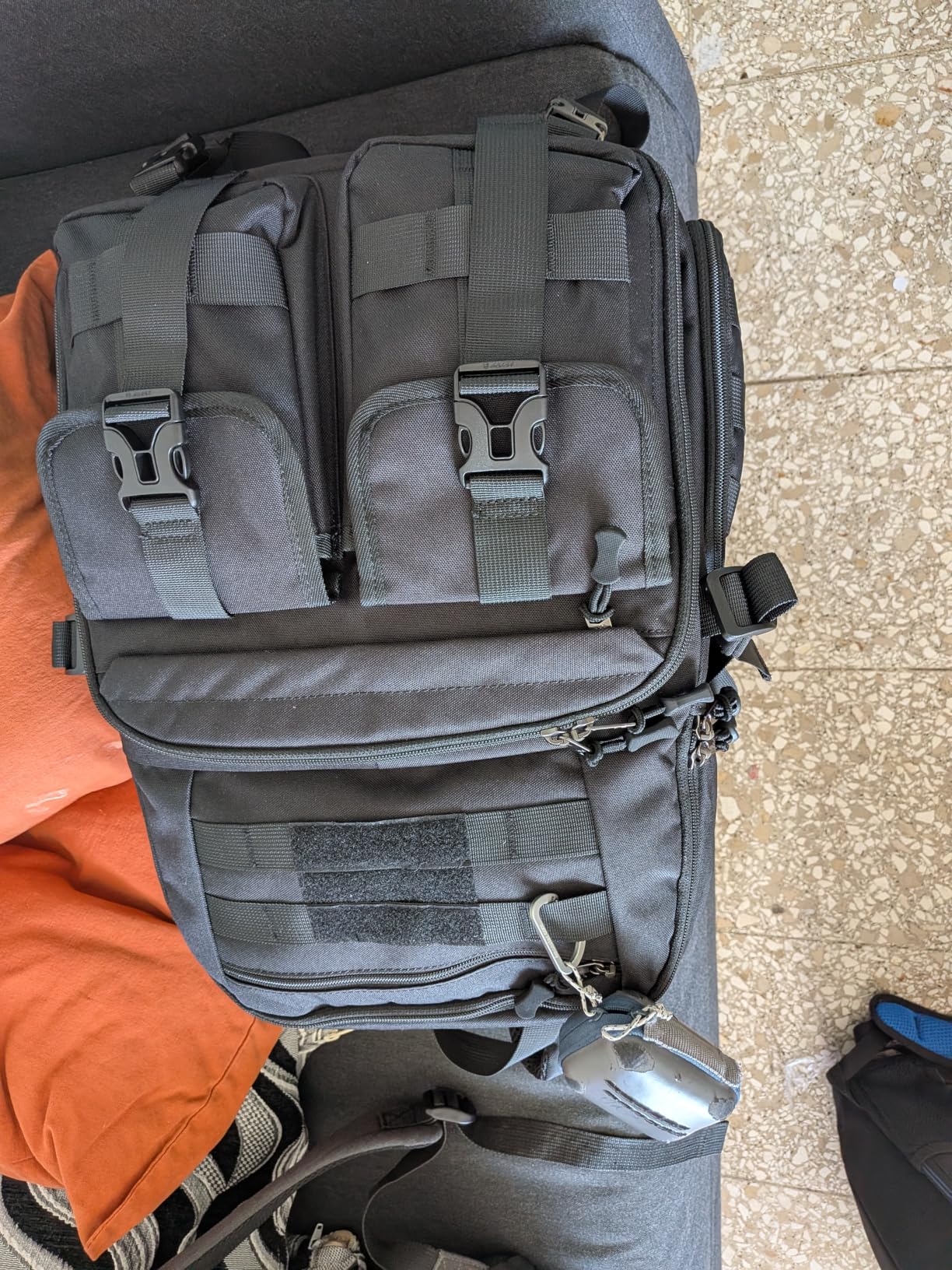 RAINSMORE Camera Backpack, DSLR/SLR/Mirrorless Camera Bag for Photographers | 15.6 Inch, Waterproof Tactical Photography Backpack Case, with Rain Cover & Tripod Holder customer photo 1