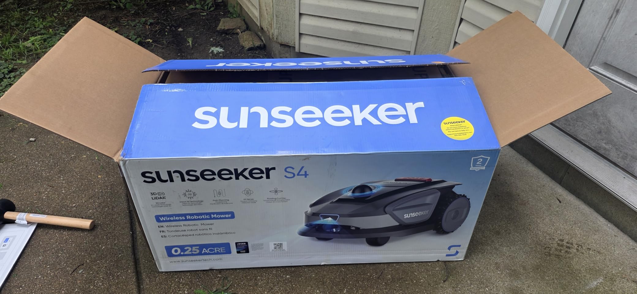 Sunseeker X5 AWD Robot Lawn Mower, RTK, Vision AI, 0.5 Acre, Wire-Free customer photo 2